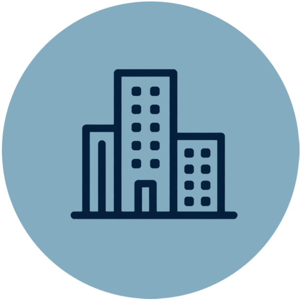 Commercial facility icon representing a free cleaning assessment.