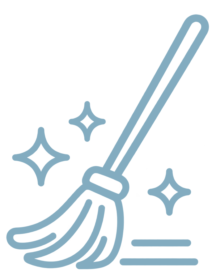 Floor cleaning icon representing commercial floor care services.