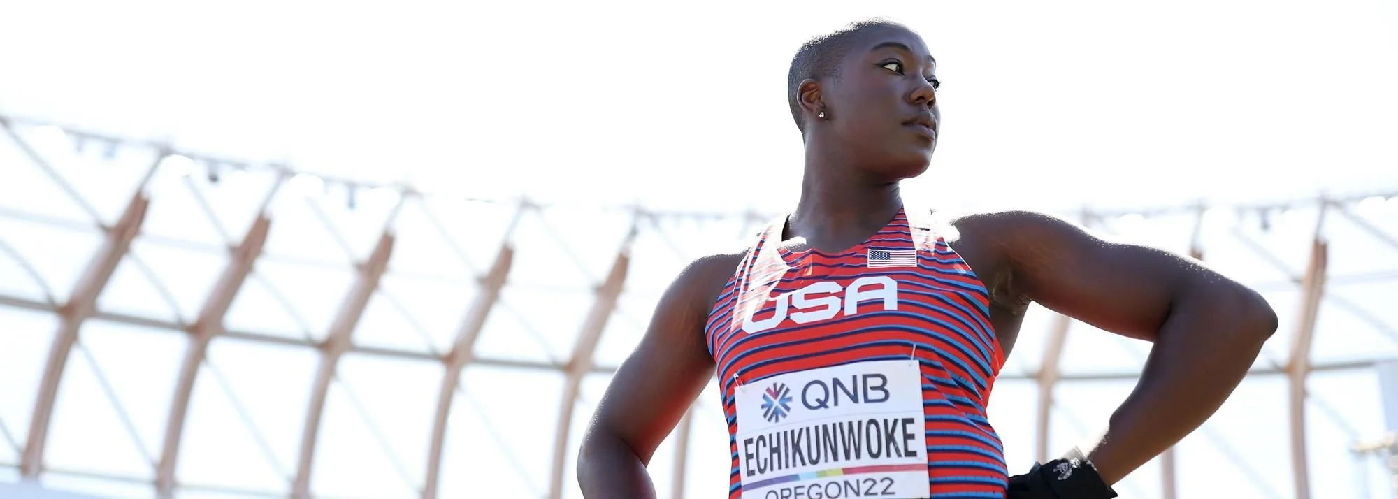 Annette Echikunwoke, Track and Field