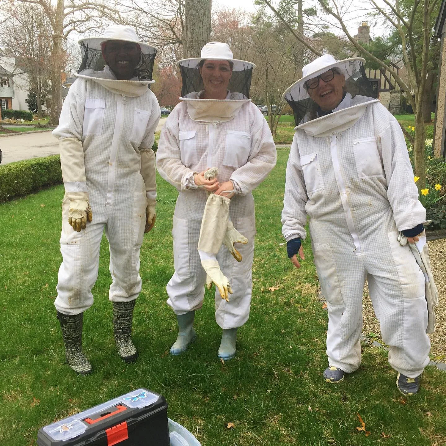 Sylvana Ross, Carrie Driehaus, and Jenny O’Donnell of Queen City Pollinator Project
