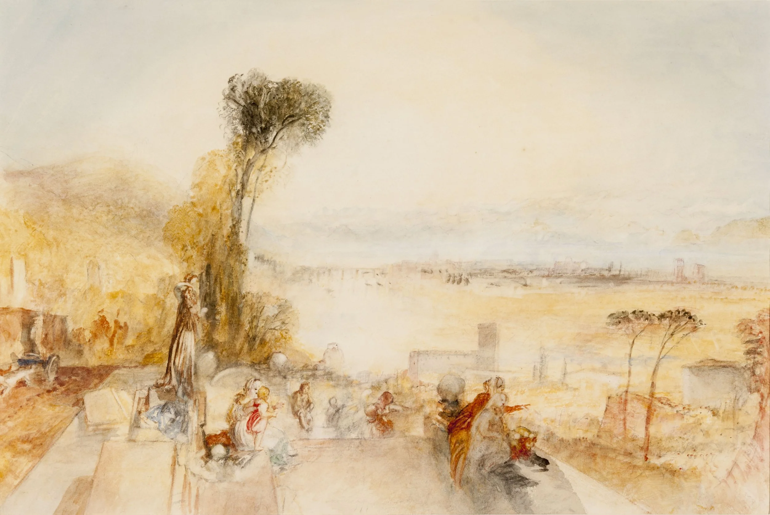  Joseph Mallord William Turner (English, 1775–1851),  Lake of Thun,  about 1845–51, watercolor and pencil on paper. Taft Museum of Art, Bequest of Charles Phelps Taft and Anna Sinton Taft, 1931.390 