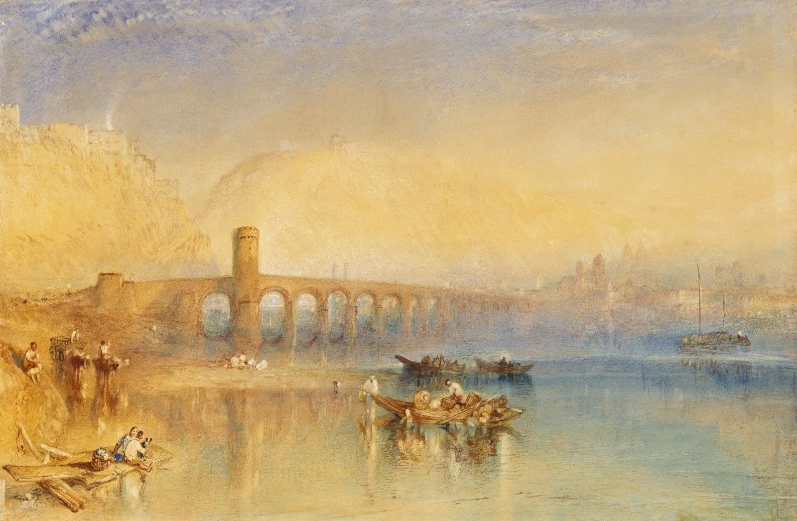  Joseph Mallord William Turner (English, 1775–1851),  Coblenz,  1842, watercolor on paper. Cincinnati Art Museum, Bequest of Mary Hanna, 1956.112 