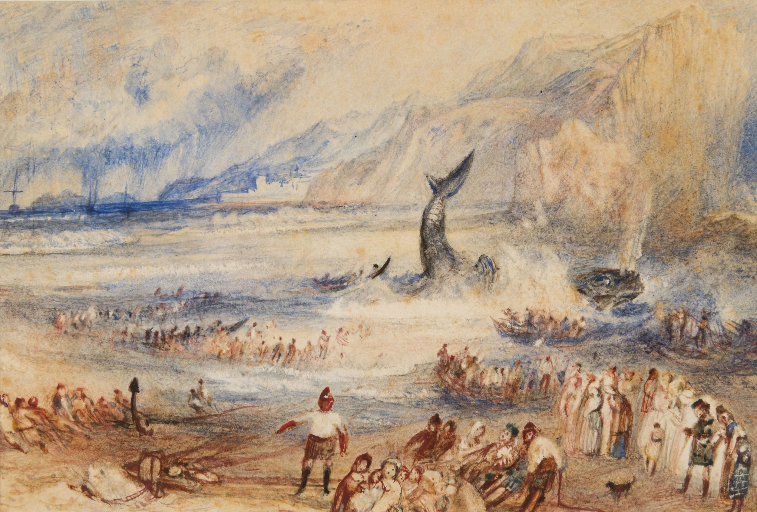  Joseph Mallord William Turner (English, 1775–1851),  The Whale on Shore,  about 1837, watercolor on paper. Taft Museum of Art, Bequest of Charles Phelps Taft and Anna Sinton Taft, 1931.382 