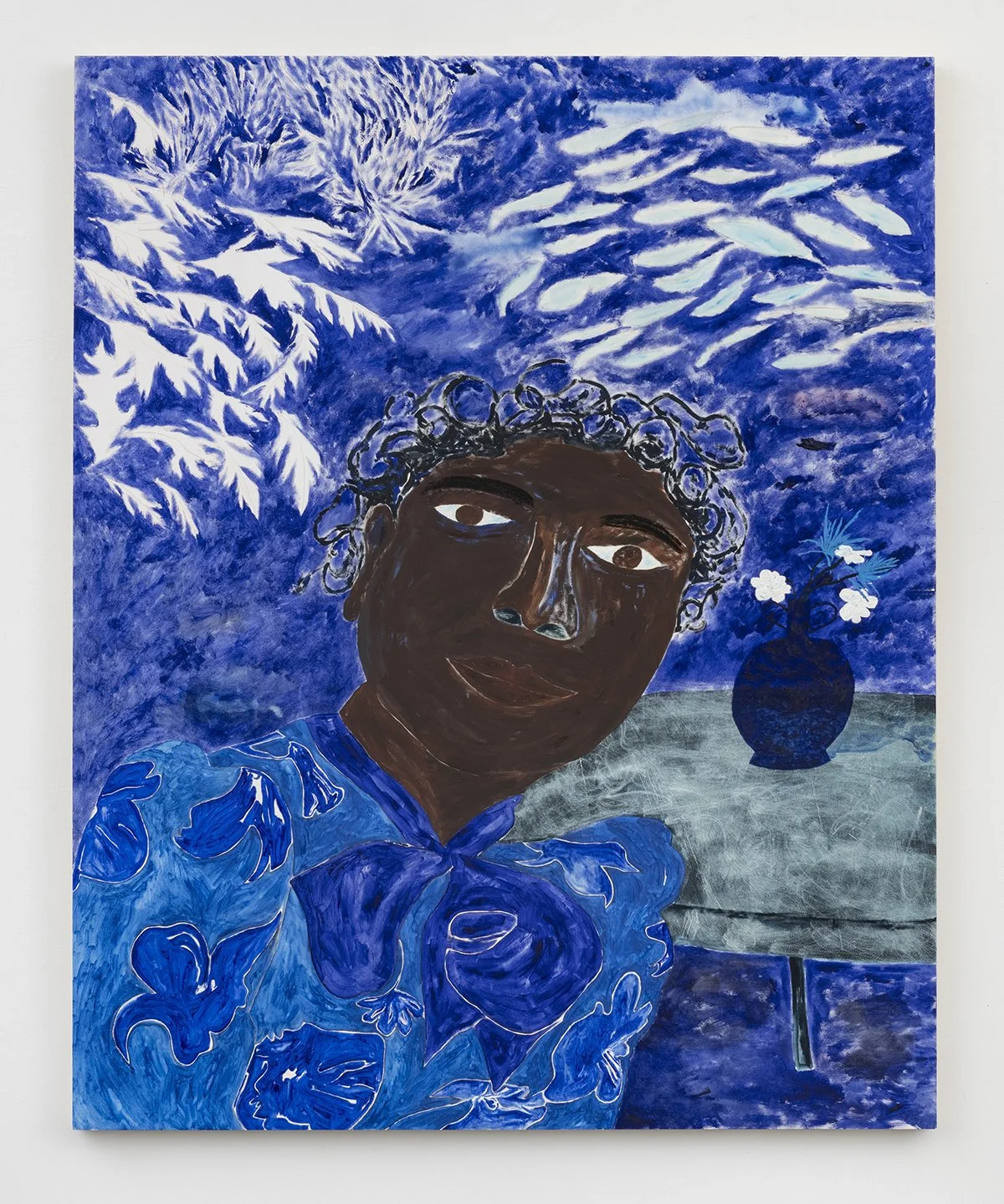  Marcus Leslie Singleton,  Dee Dee , 2023, Oil on panel, 60 x 48 inches. Image courtesy of the artist.&nbsp; 