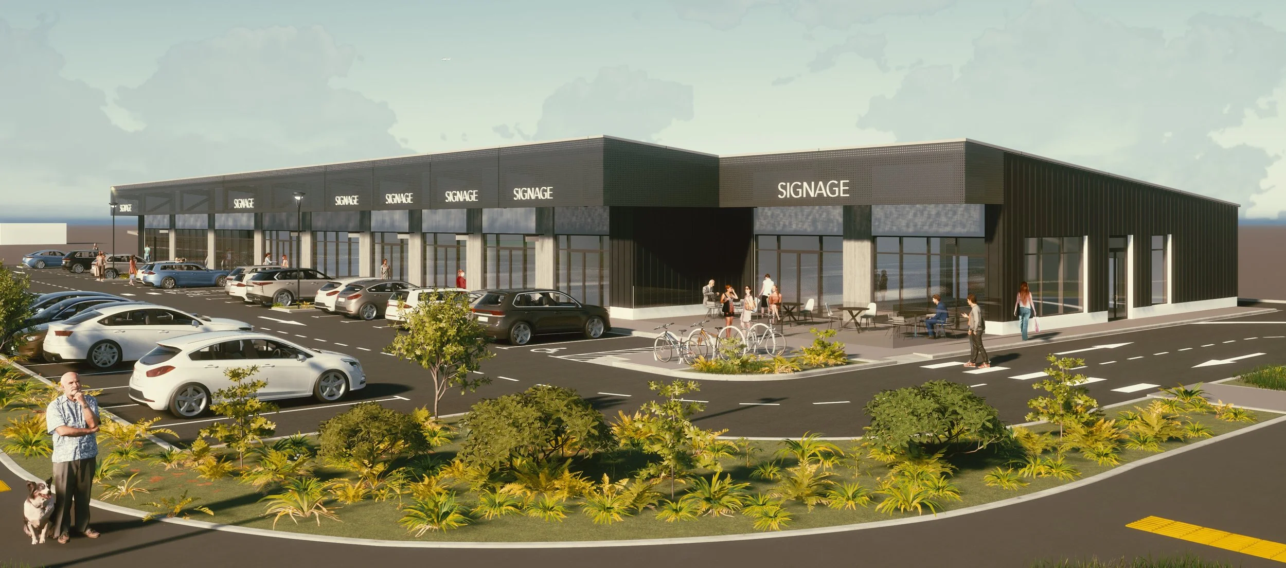 Render of new retail coming to Belfast