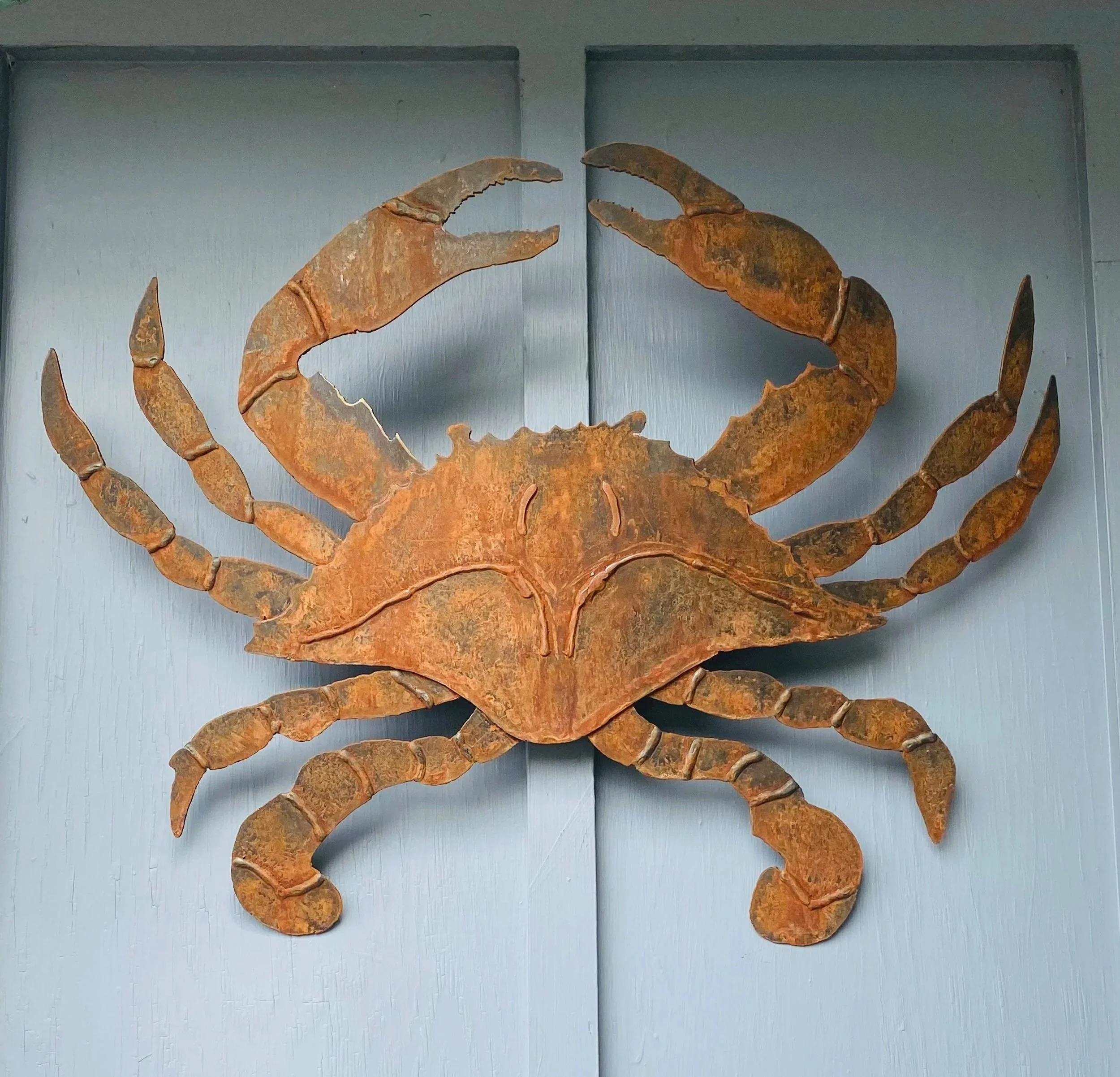 Corten steel crab in Bethany Beach