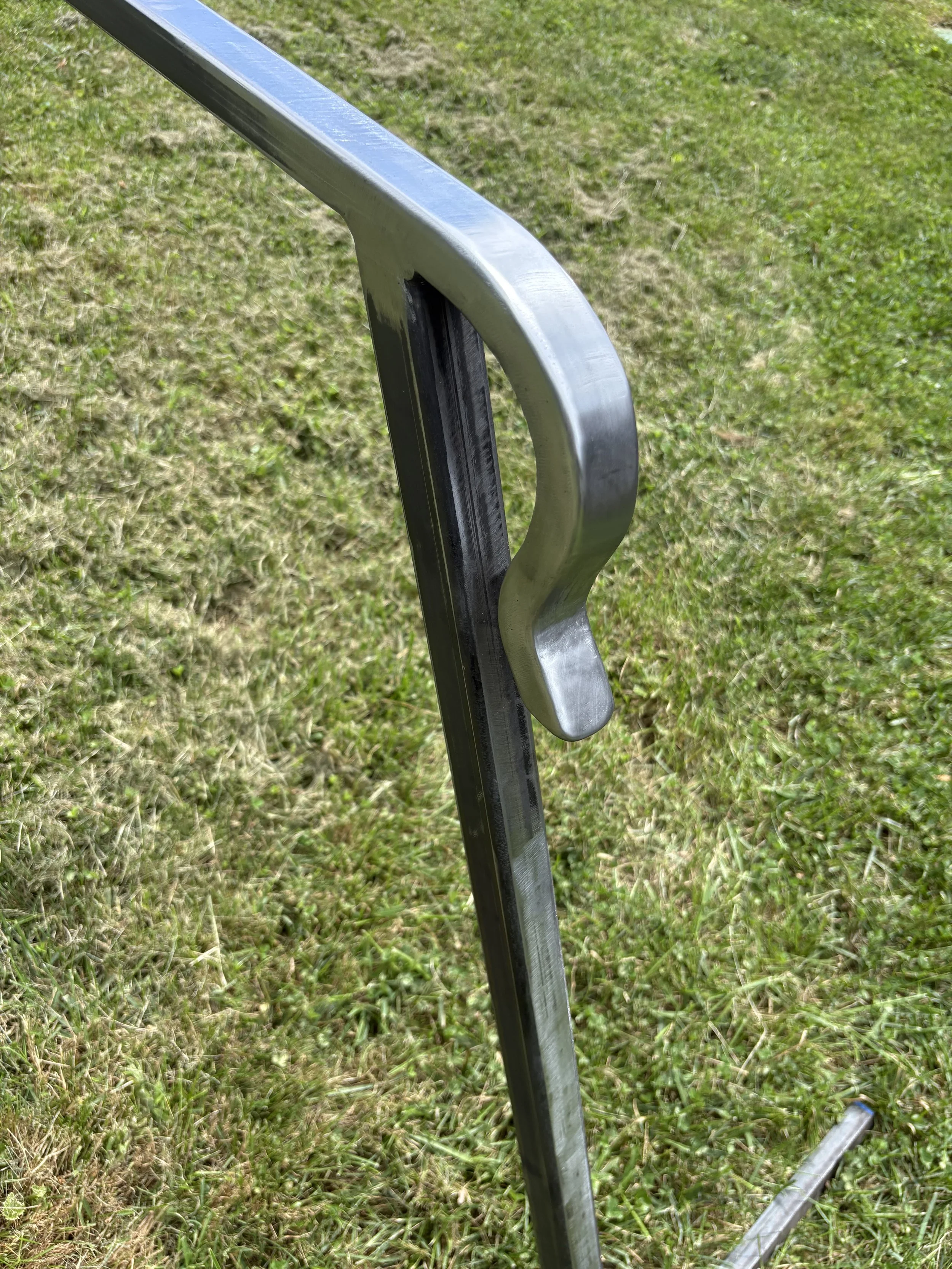Close-up of a custom railing lamb's tongue