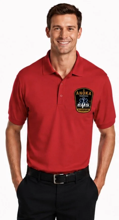 SHORT SLEEVE RED POLO