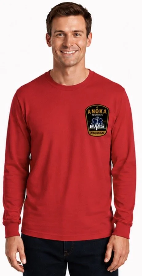 RED LONG SLEEVE TEE