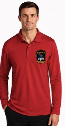 LONG SLEEVE RED POLO
