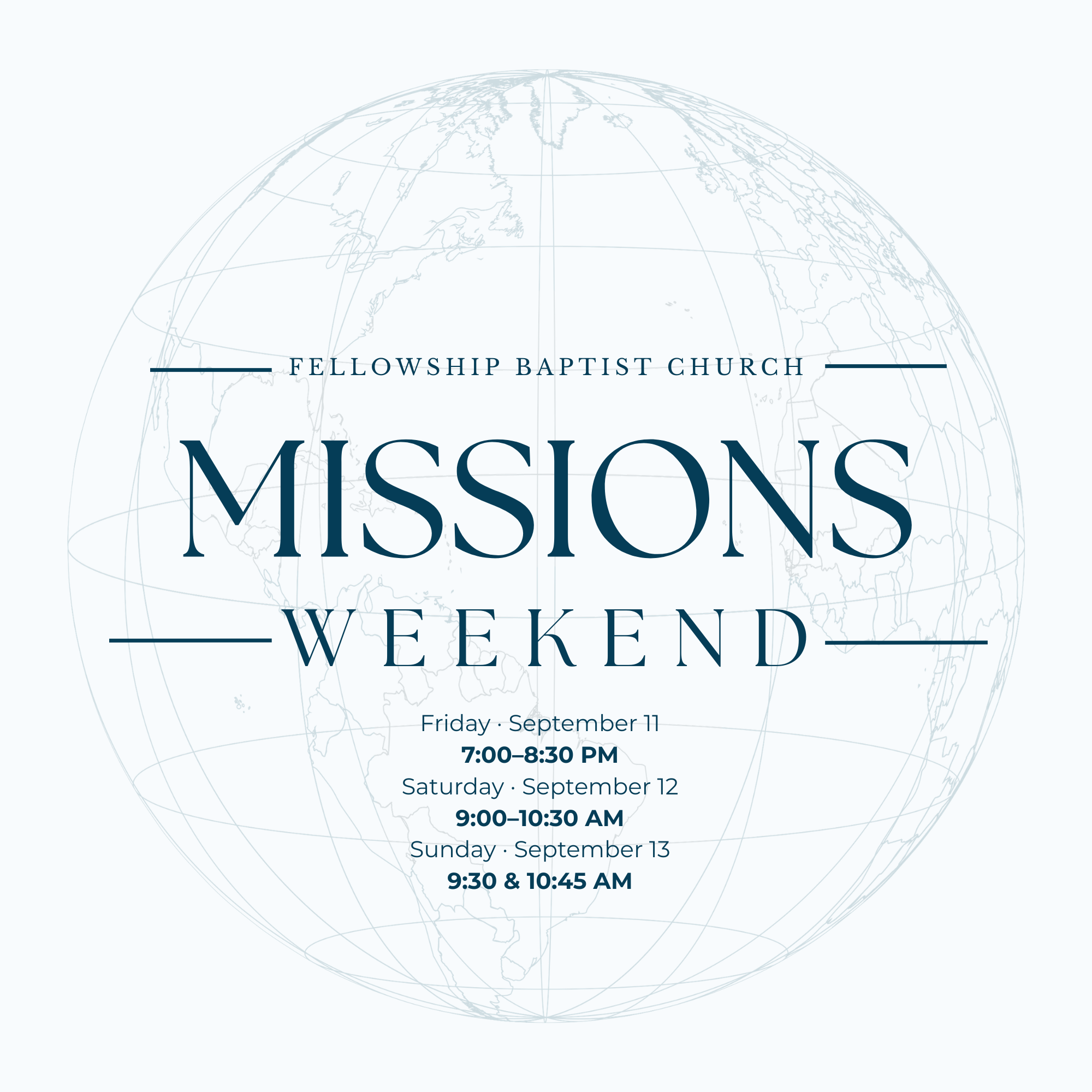 Missions Weekend