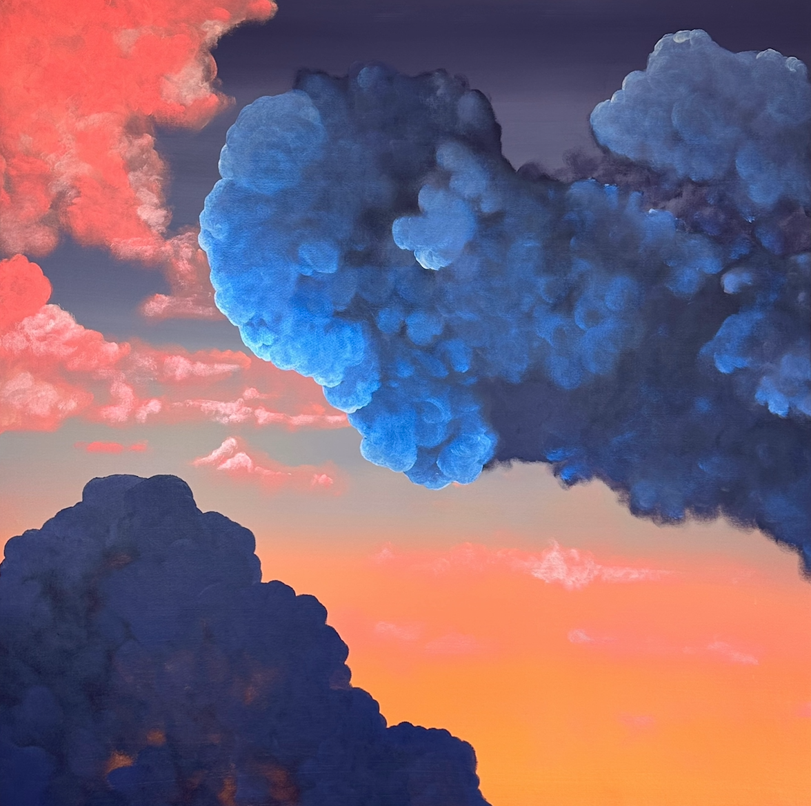 Open Your Eyes Look up to the Skies, Acrylic on Canvas, 60 x 60 in