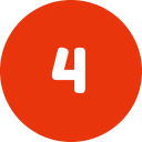 A red circle with a white number 4 in the center.