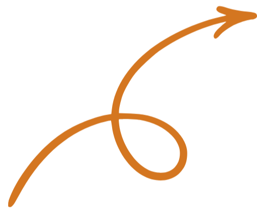 Illustration of a curved arrow representing a concept of growth or progress.