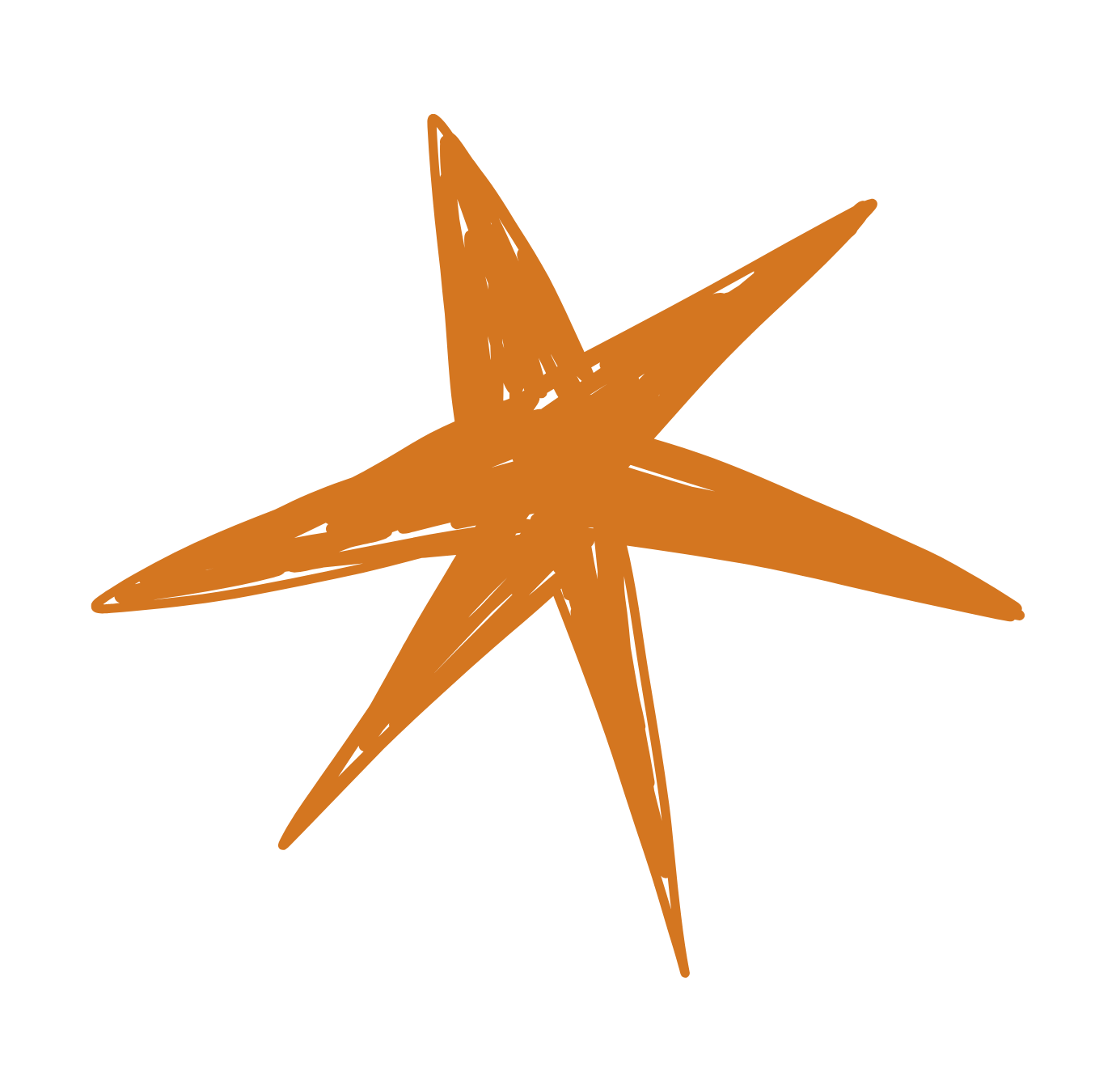 A brown starfish with five arms, with a rough, textured surface, on a black background.