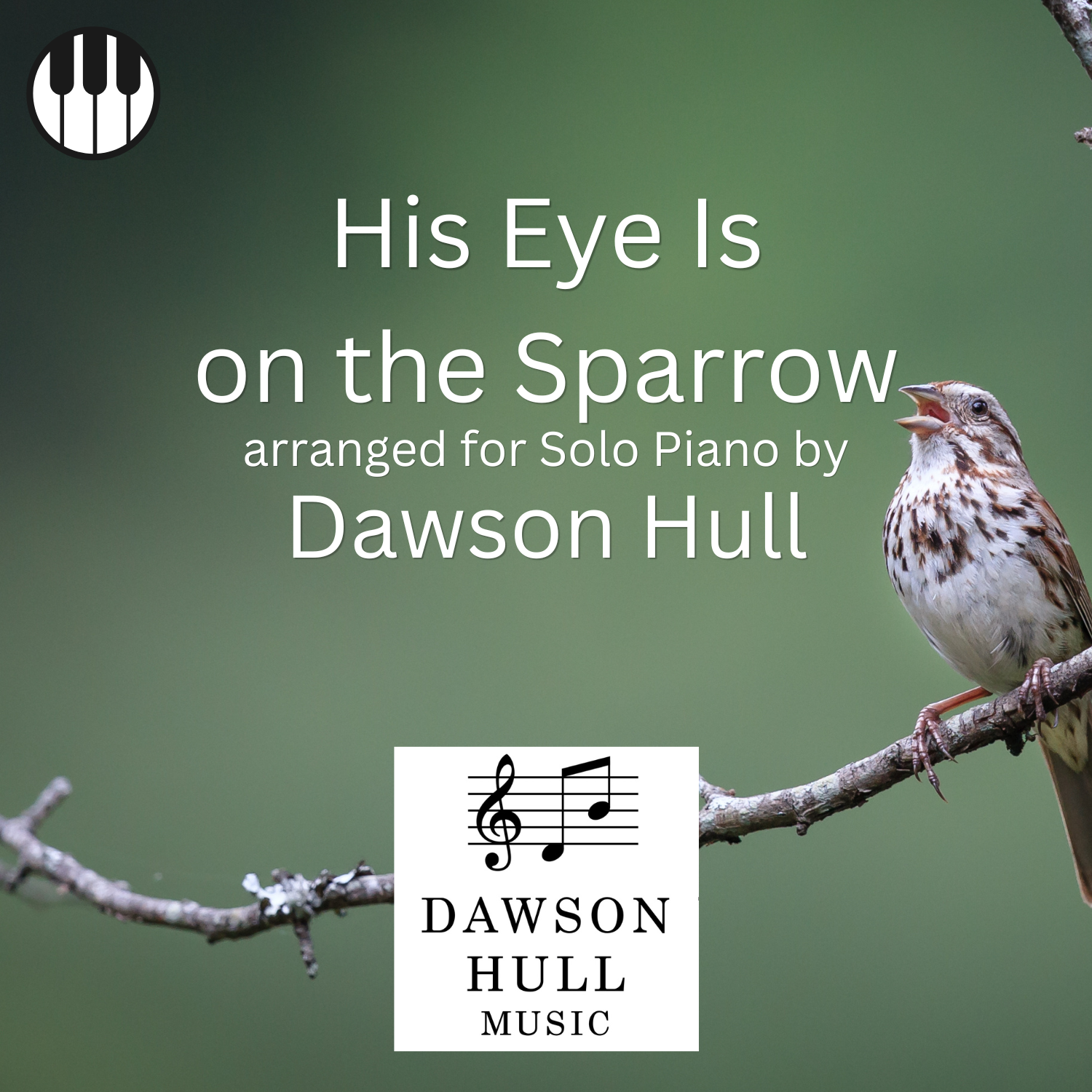 His Eye Is on the Sparrow arranged for Solo Piano