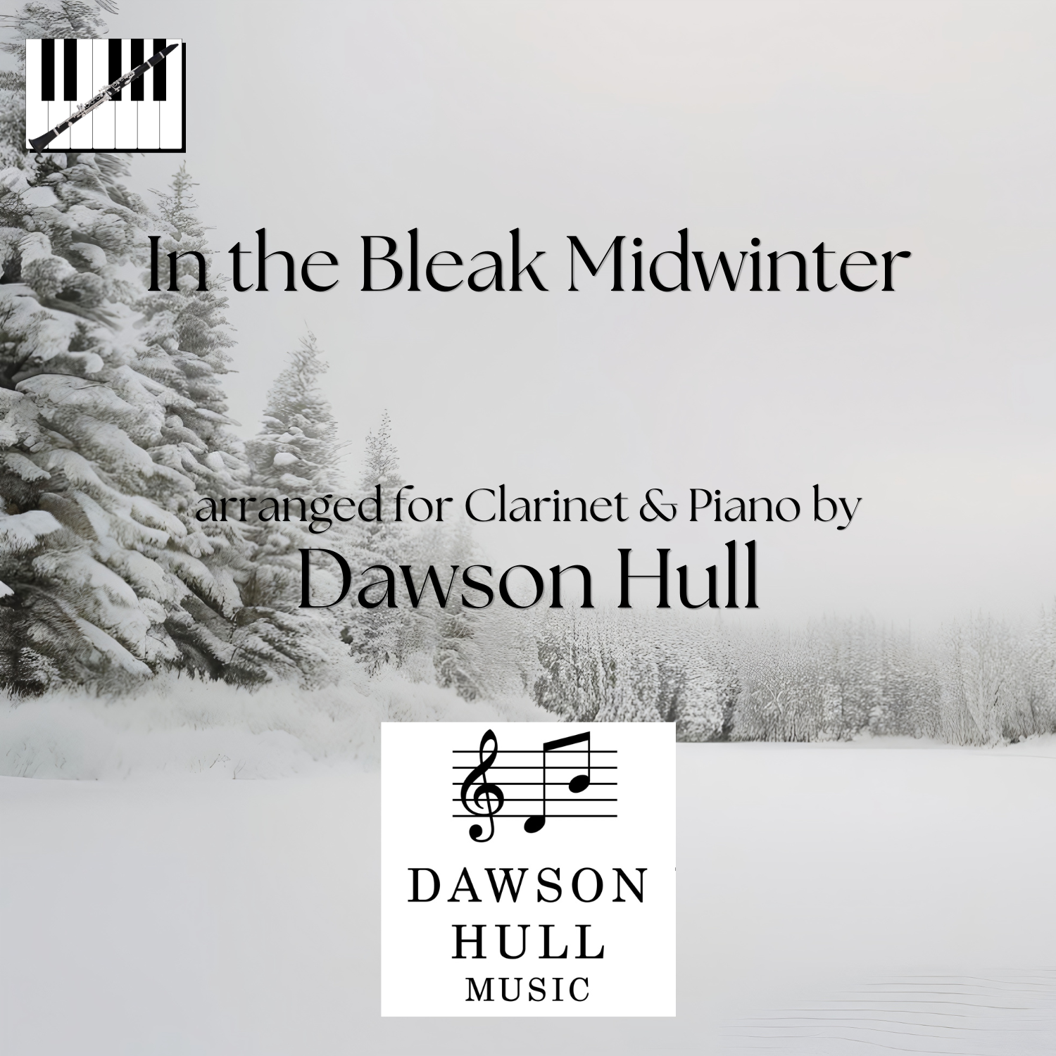 In the Bleak Midwinter arranged for Clarinet & Piano