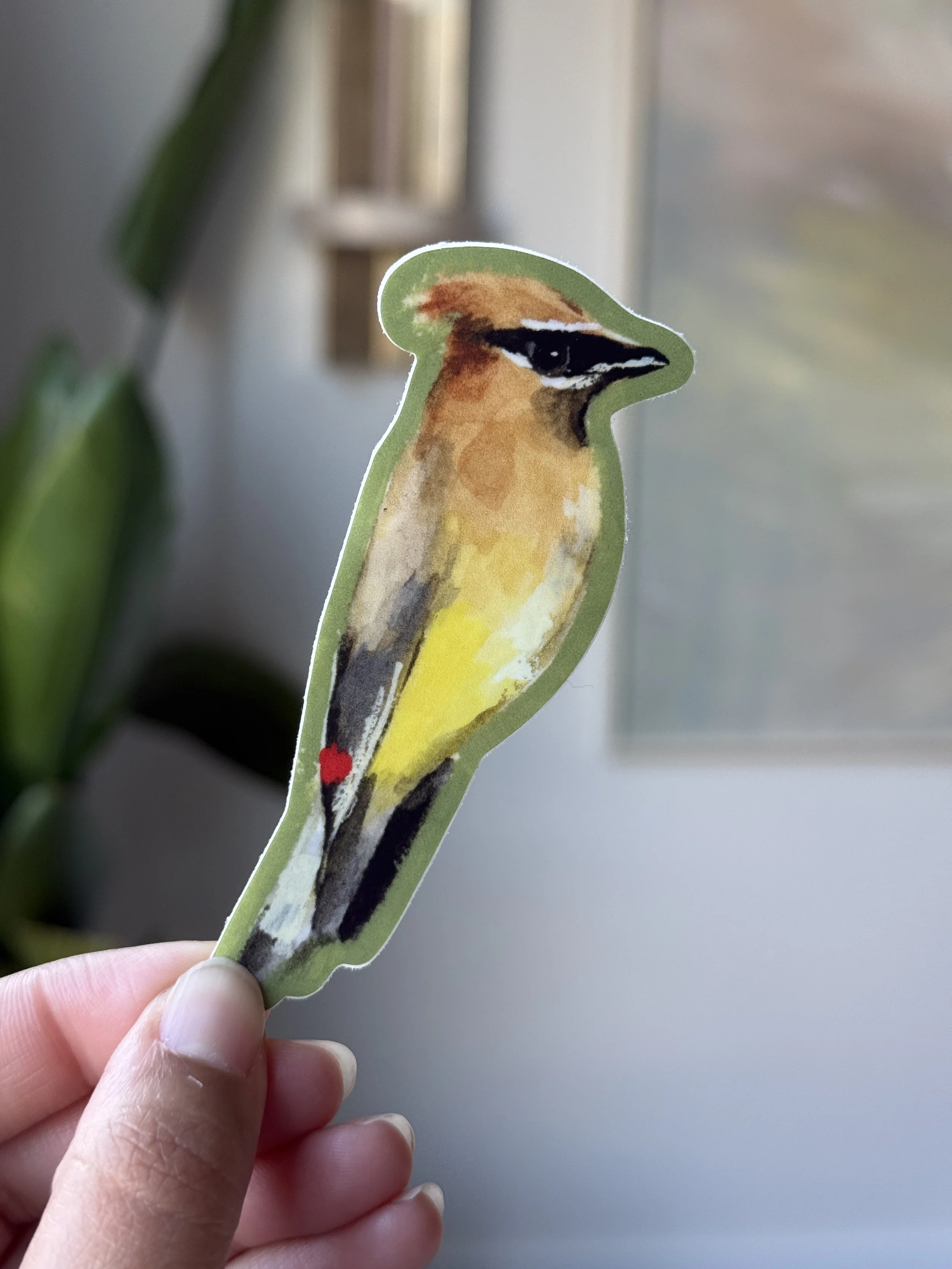 Cedar Waxwing Sticker