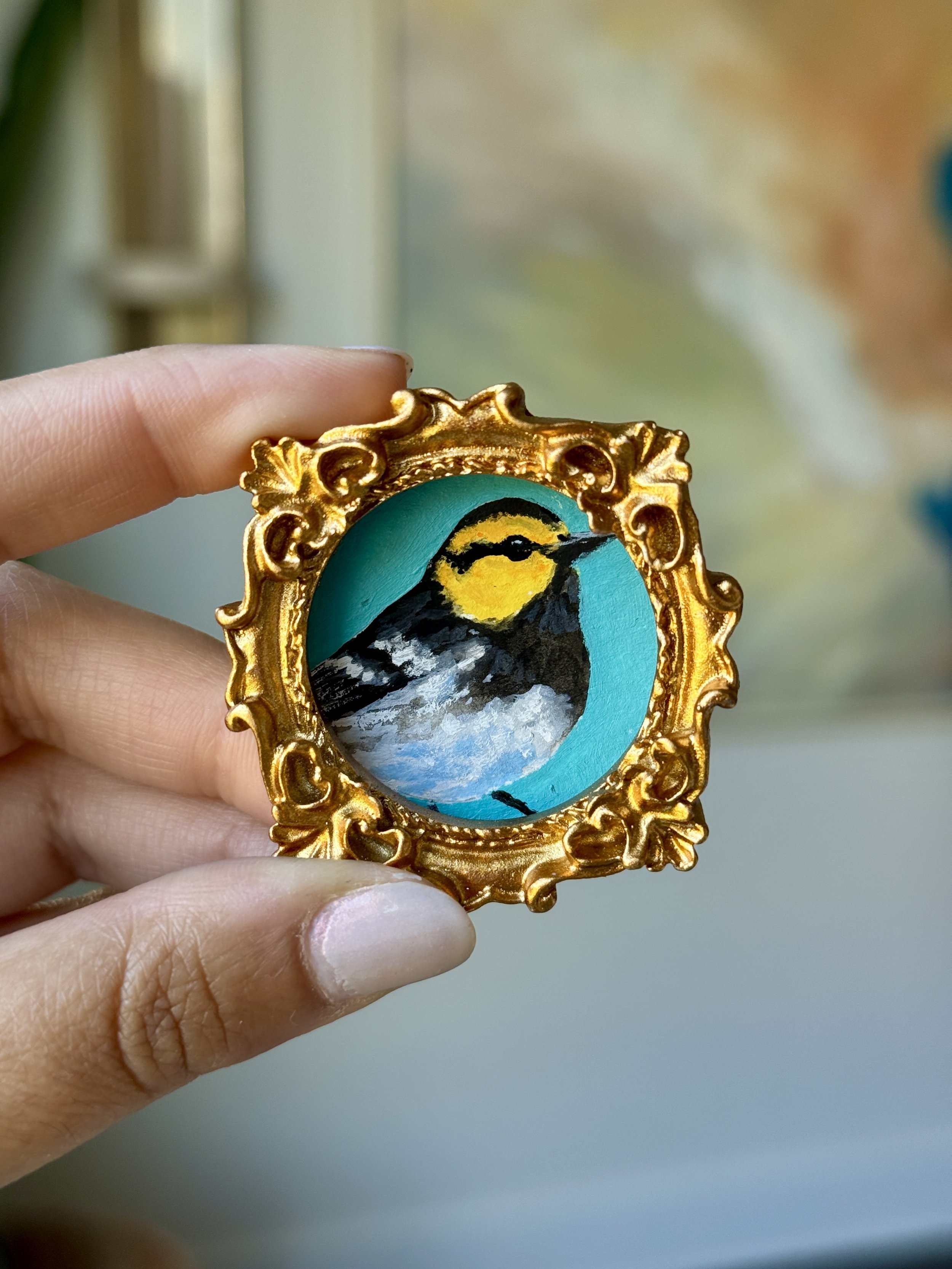 Golden-cheeked Warbler Original Painting