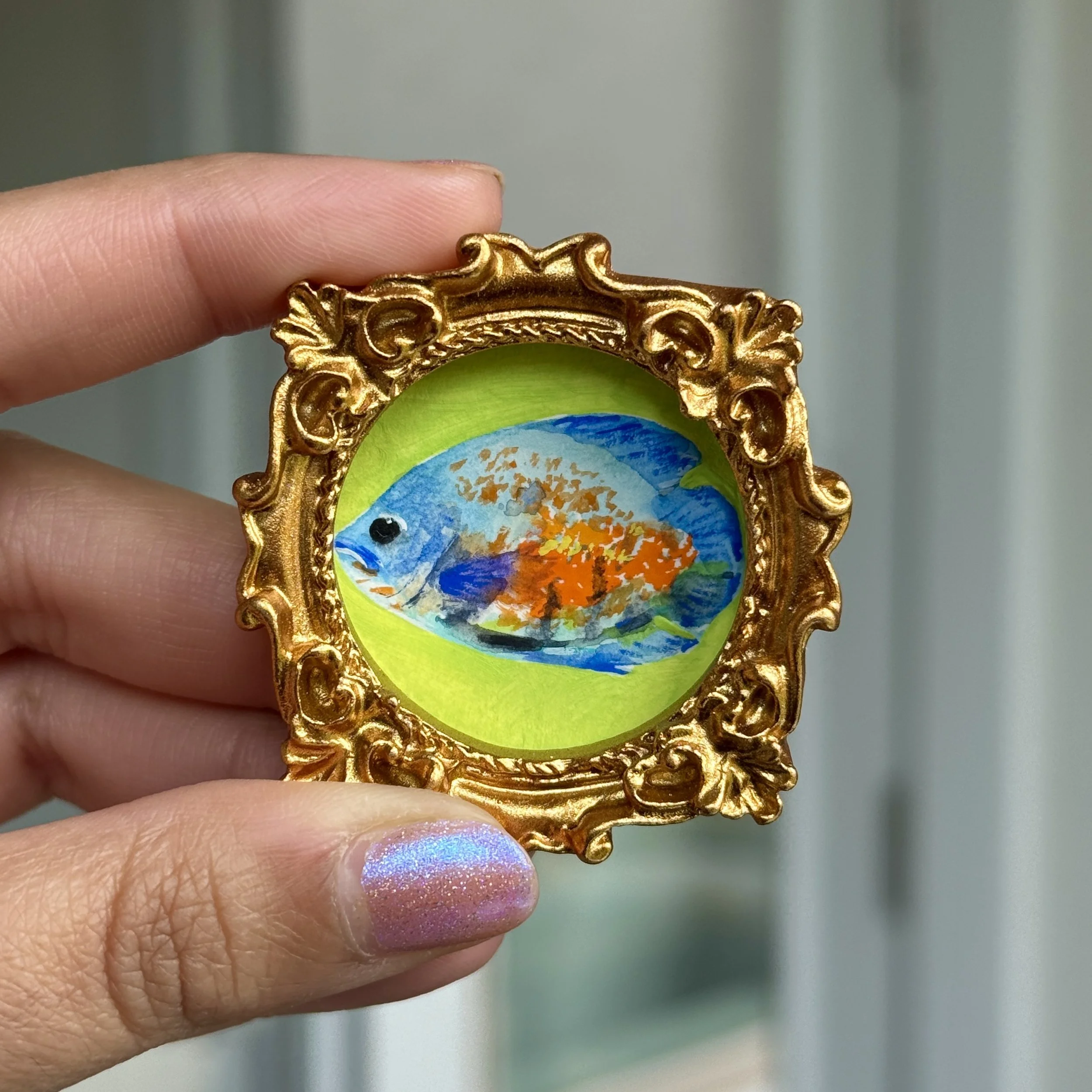 Oscar Fish Original Painting