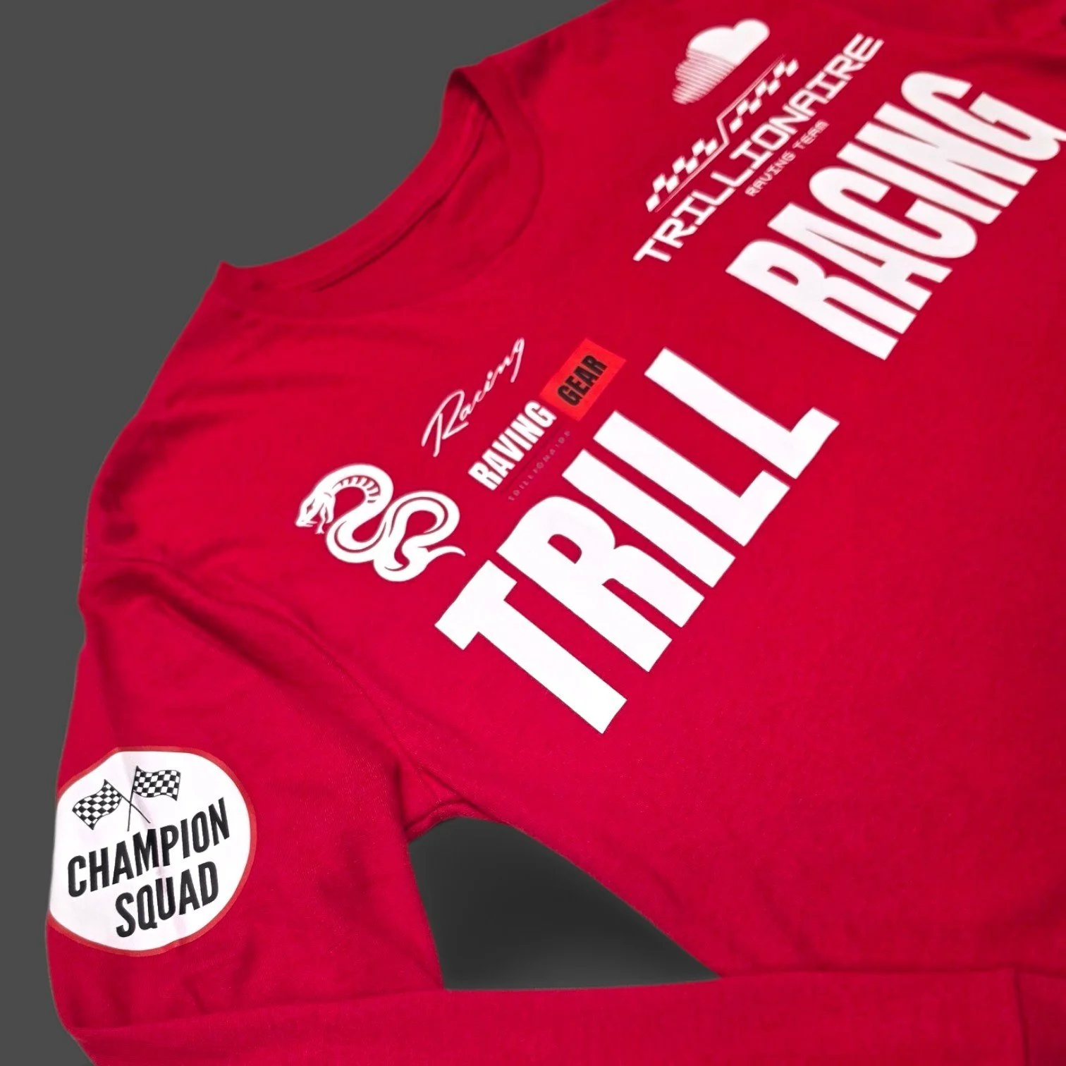 TRILL RACING LONG SLEEVE CROP