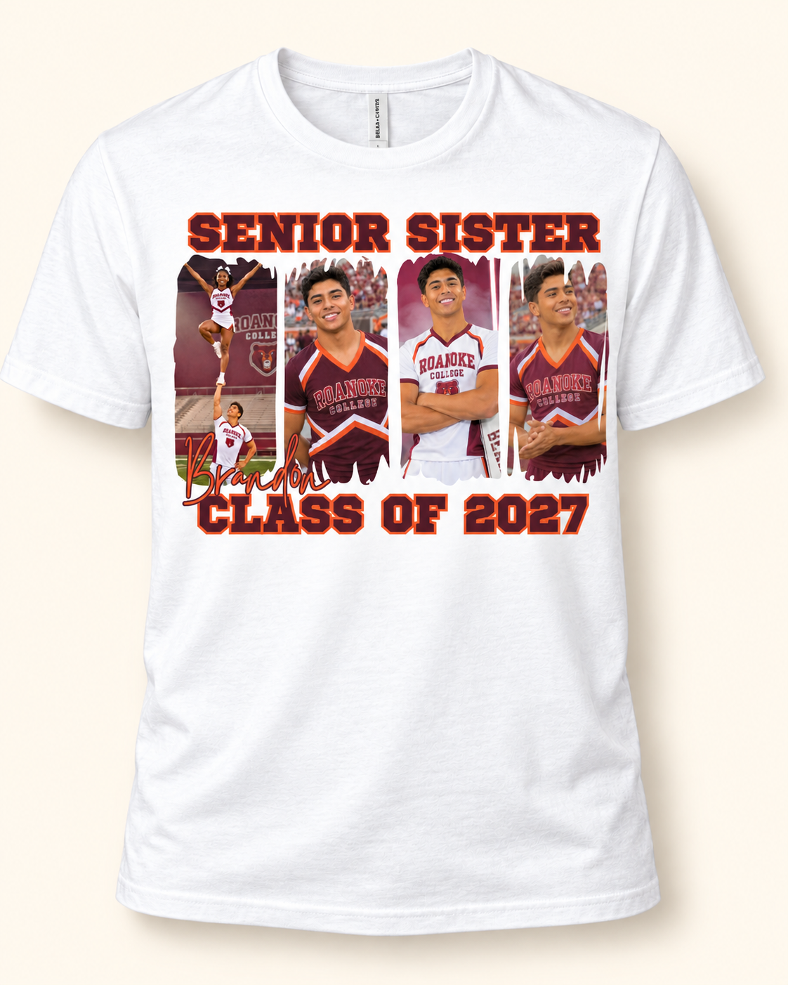 Custom Senior Photo Collage Shirt