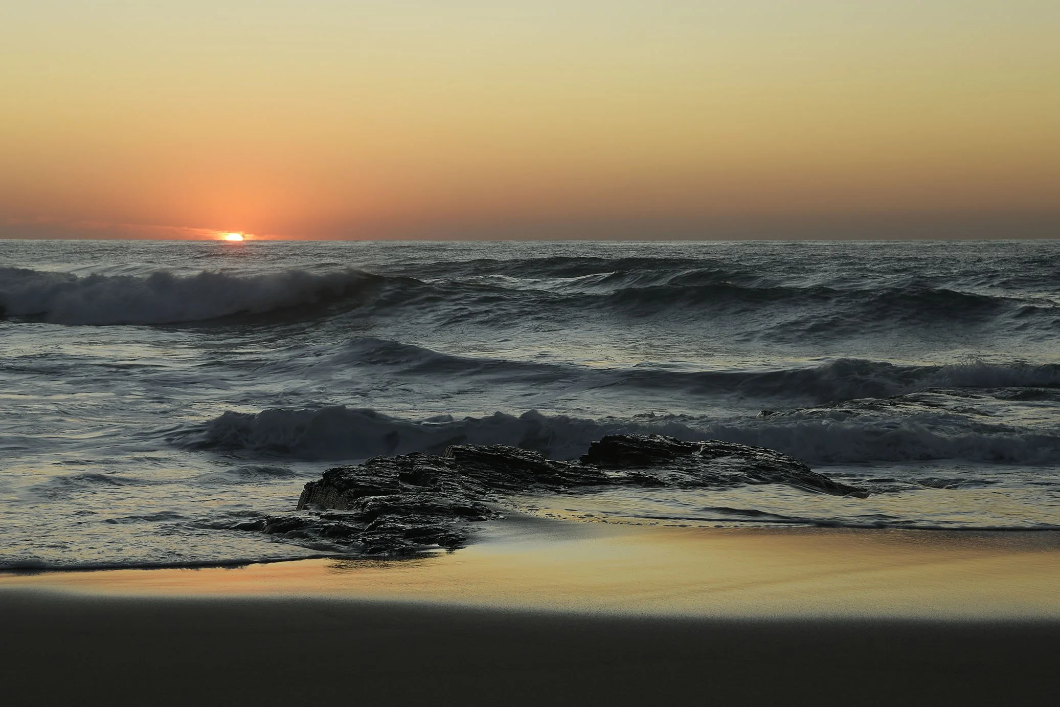 Sunrise over the East Coast of South Africa make beautiful hero images for creative projects