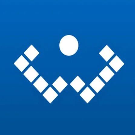 the logo for Hong Kong Professional Counsellors Association 'HKPCA' White geometric shapes on a blue background