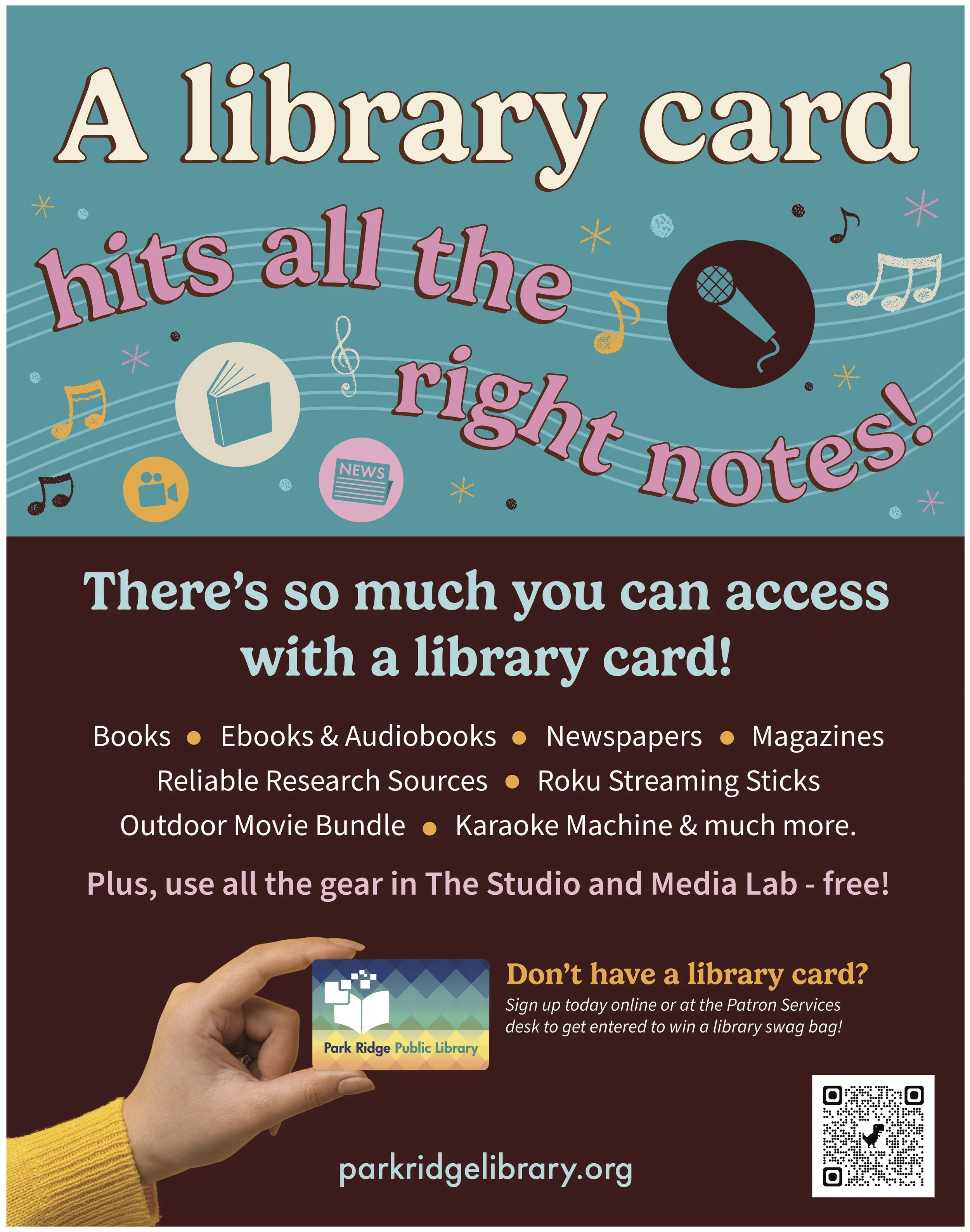 Library Card Sign-Up Month '26 Poster