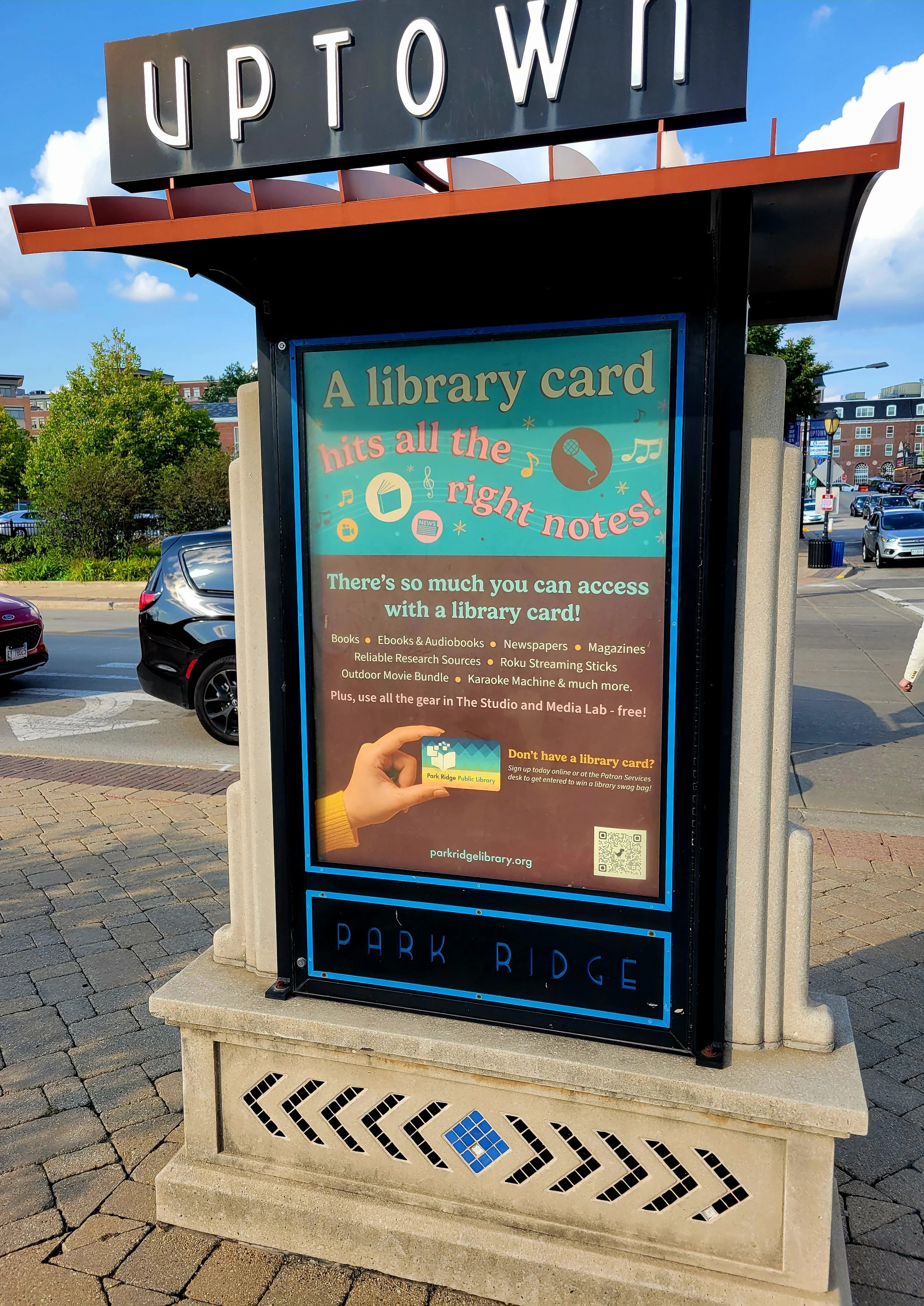 Library Card Sign-Up Month '26 Kiosk Photo