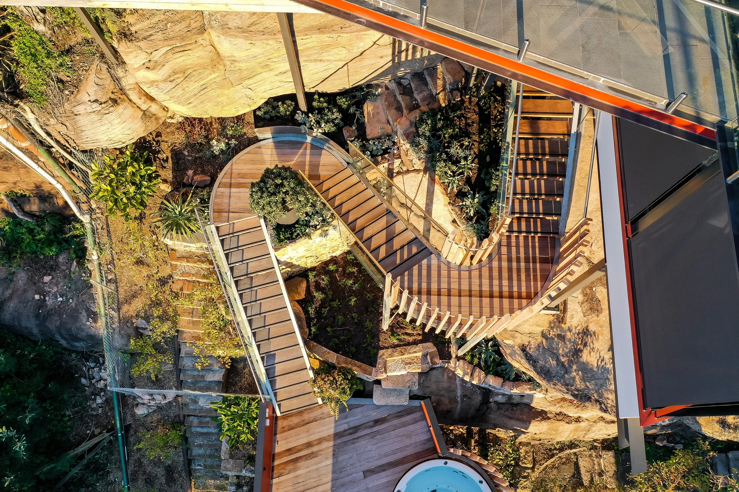 Custom outdoor living space suspended above the surrounding landscape.jpg