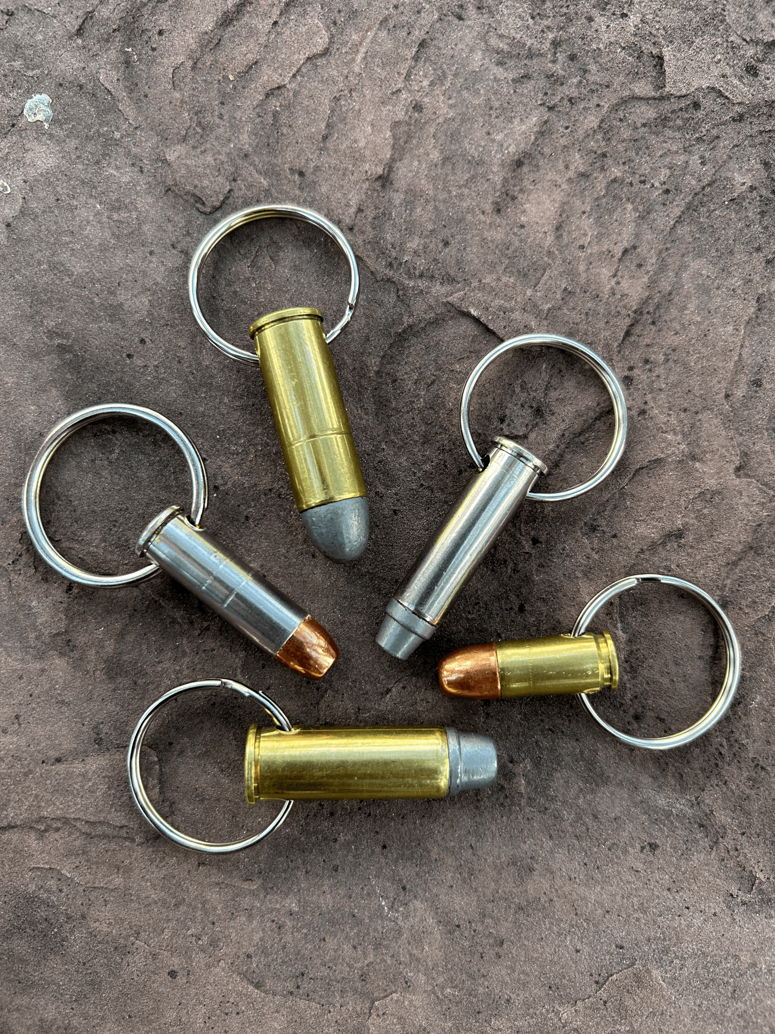 One More Round Bullet Keychain