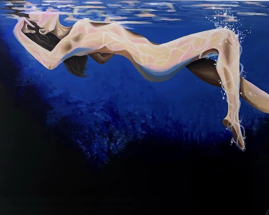 "Surface Study" Acrylic on canvas, 48"x60"