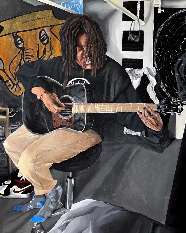 "Self Expression", Acrylic on canvas", 24"x36"