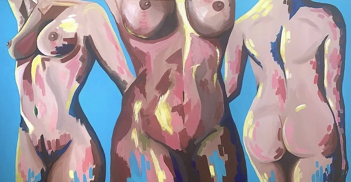 "Where Color Lands", Acrylic on Canvas
