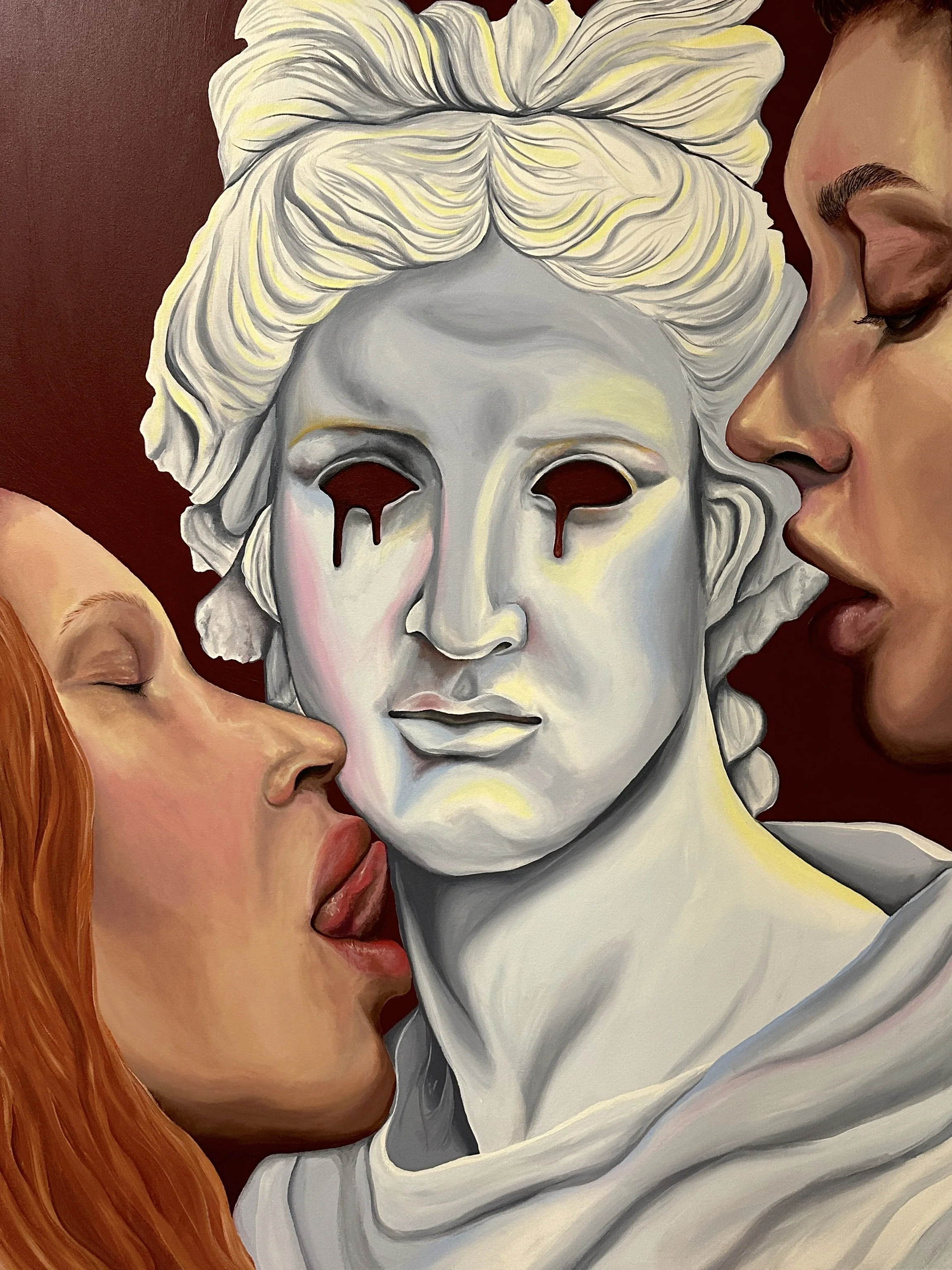 "Sirens' Allure to Apollo", Acrylic on canvas, 36"x48"