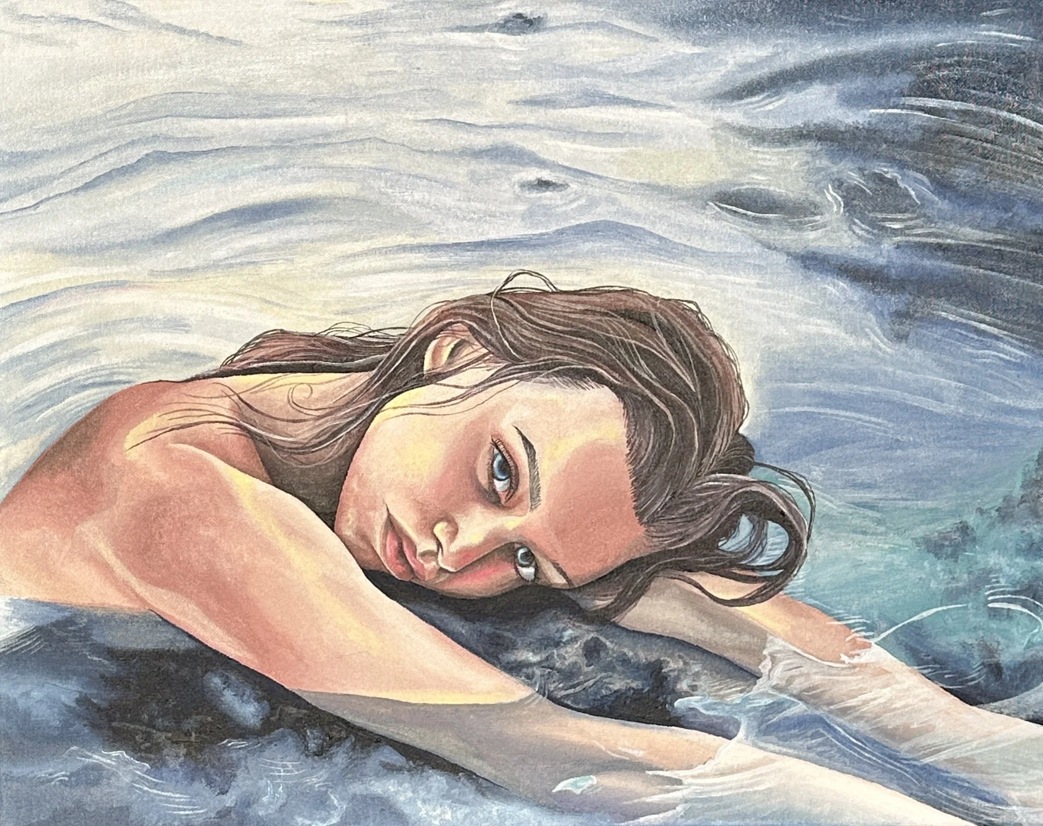"Tranquil Beauty", Acrylic on canvas, 20"x16"