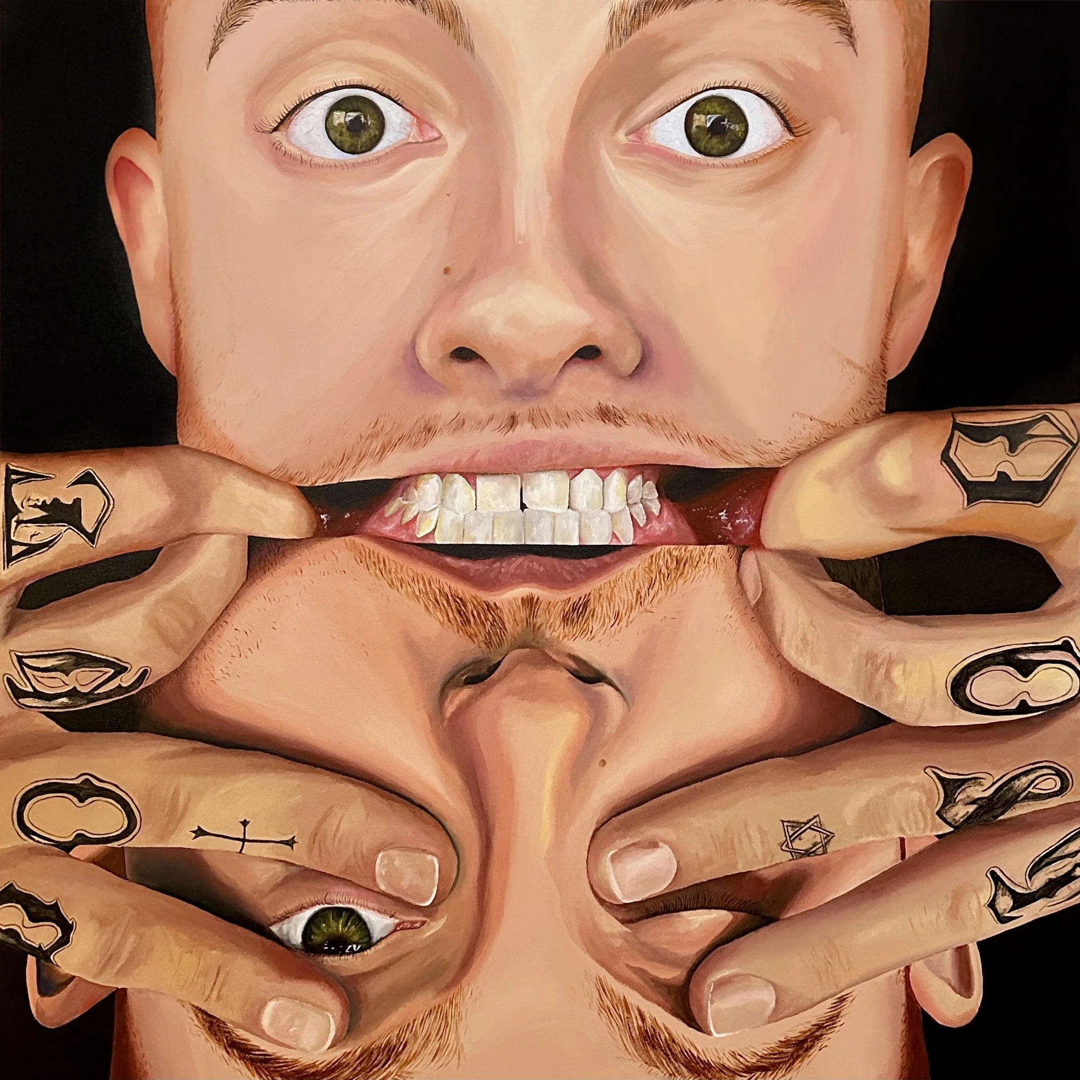"Mac Miller", Acrylic on canvas, 36"x36"