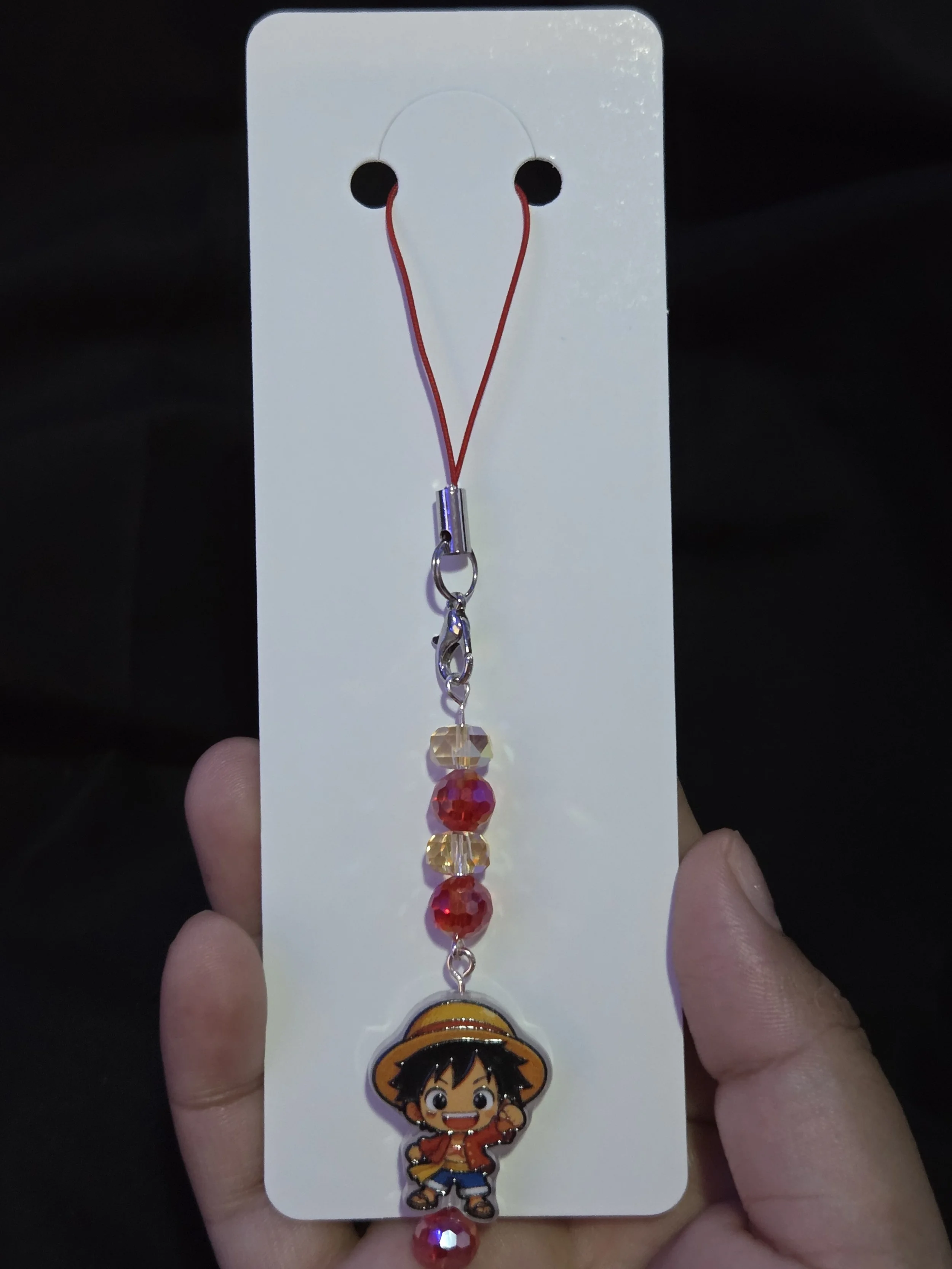Straw Hat Phone Charm