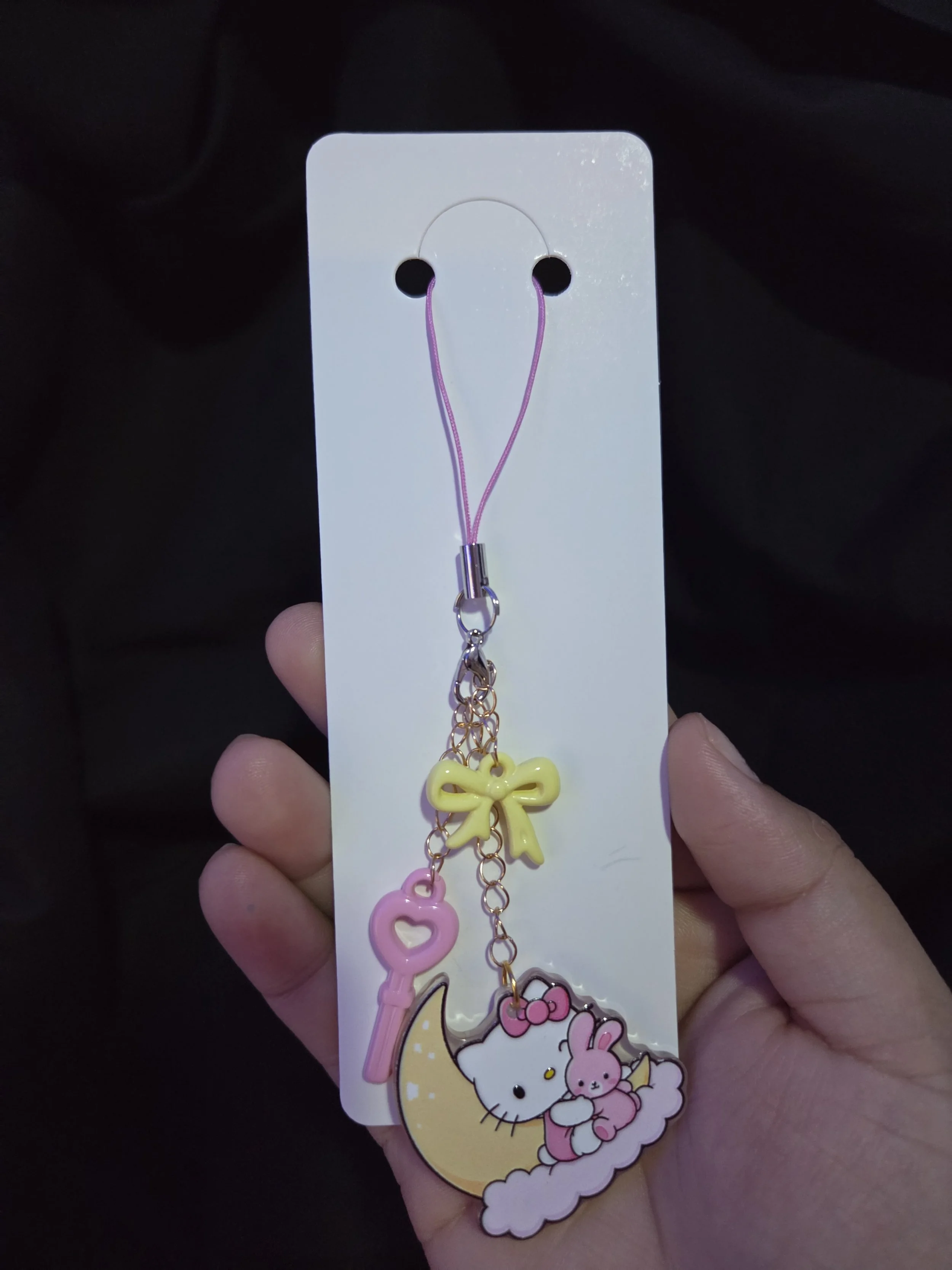 Sleepy Kitty Phone Charm