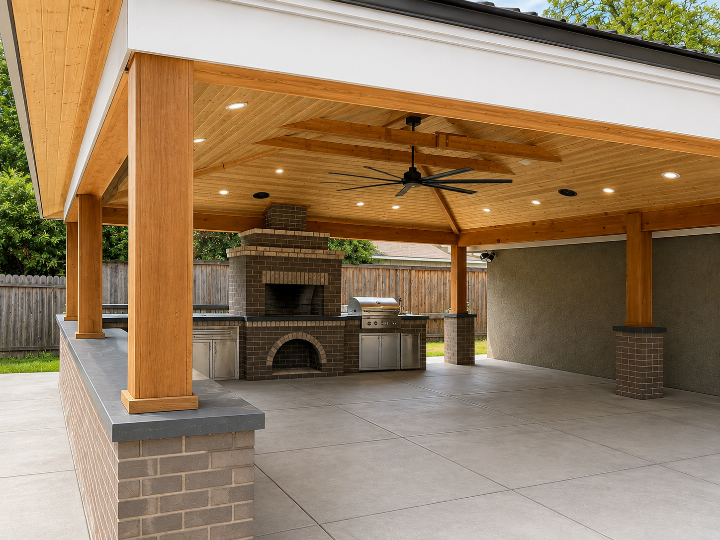 Custom home construction by Timber & Iron Construction Company