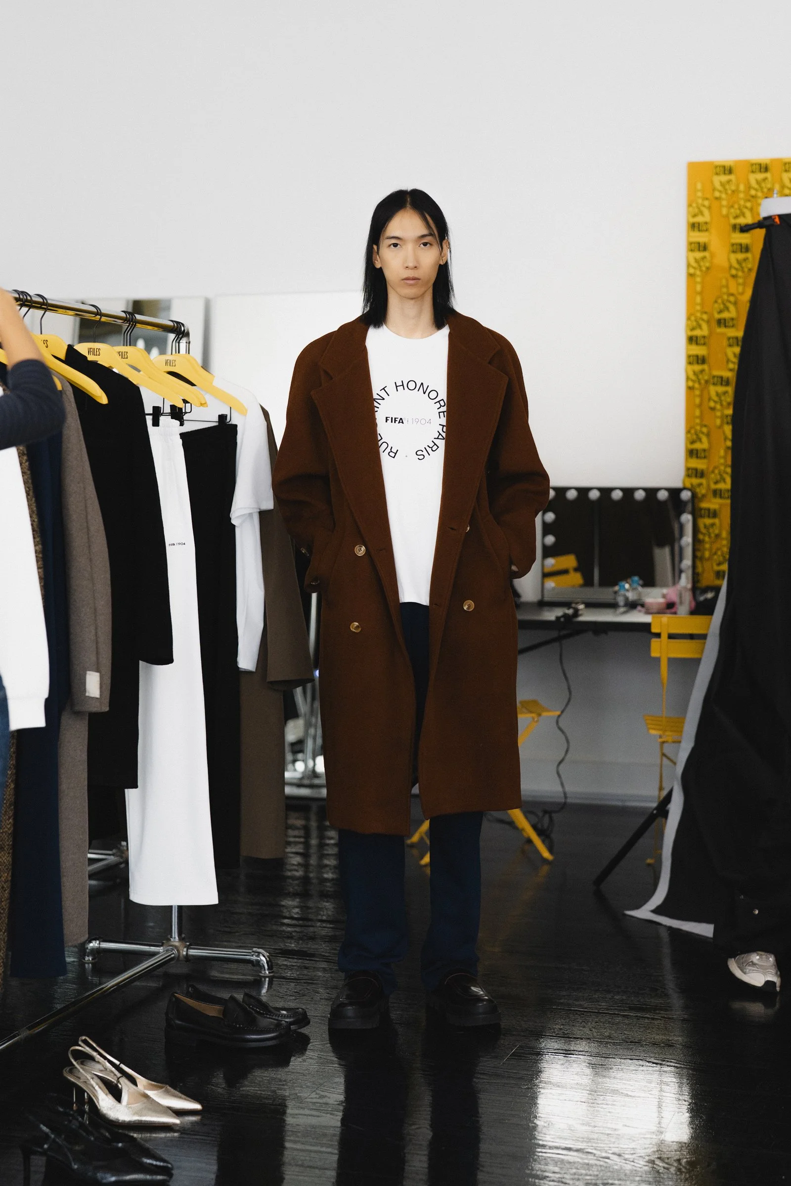 Sooleen Park for V-FILES FIFA 1904 LOOKBOOK in NEW YORK