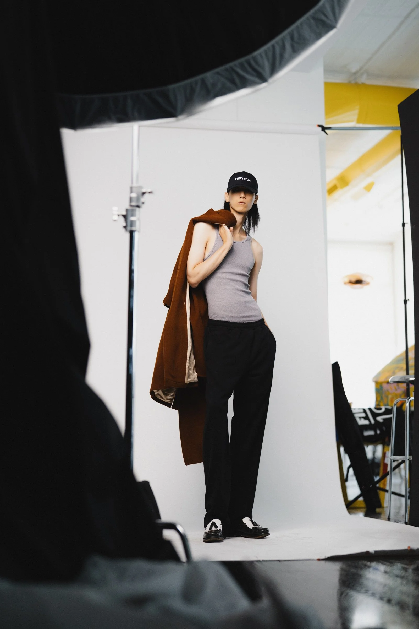 Sooleen Park for V-FILES FIFA 1904 LOOKBOOK in NEW YORK
