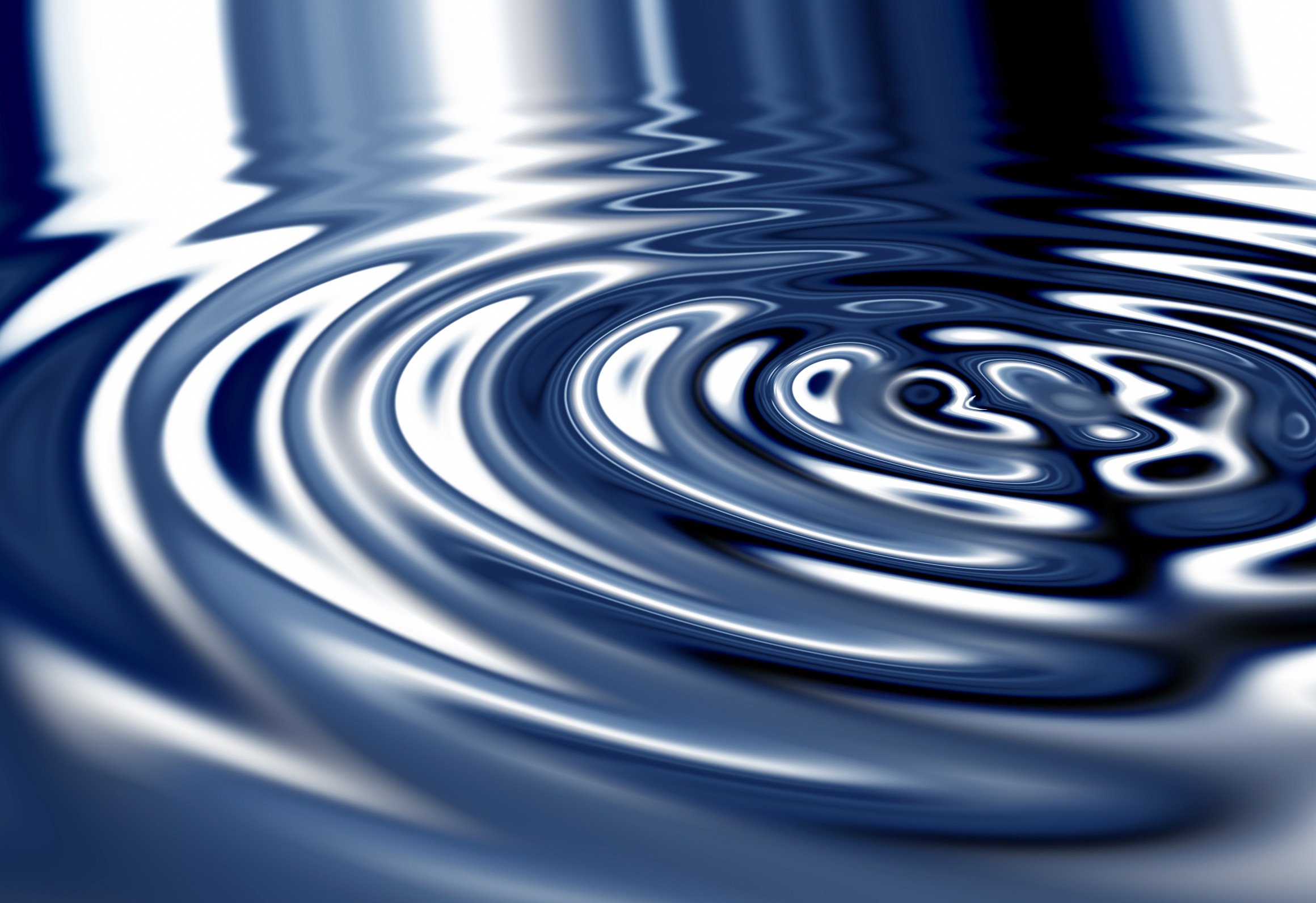 Abstract blue water ripples