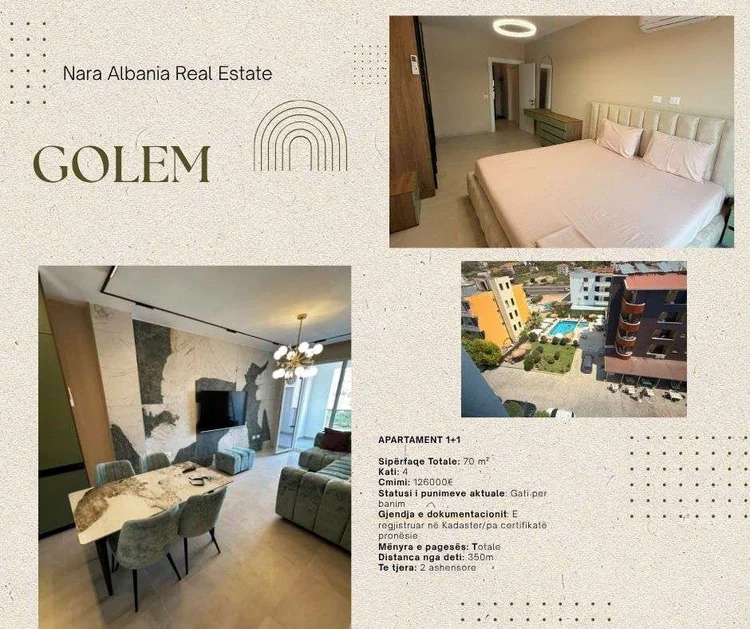 Fiche Nara Albania du logement de 70 m² à Golem : photographies du dossier partenaire