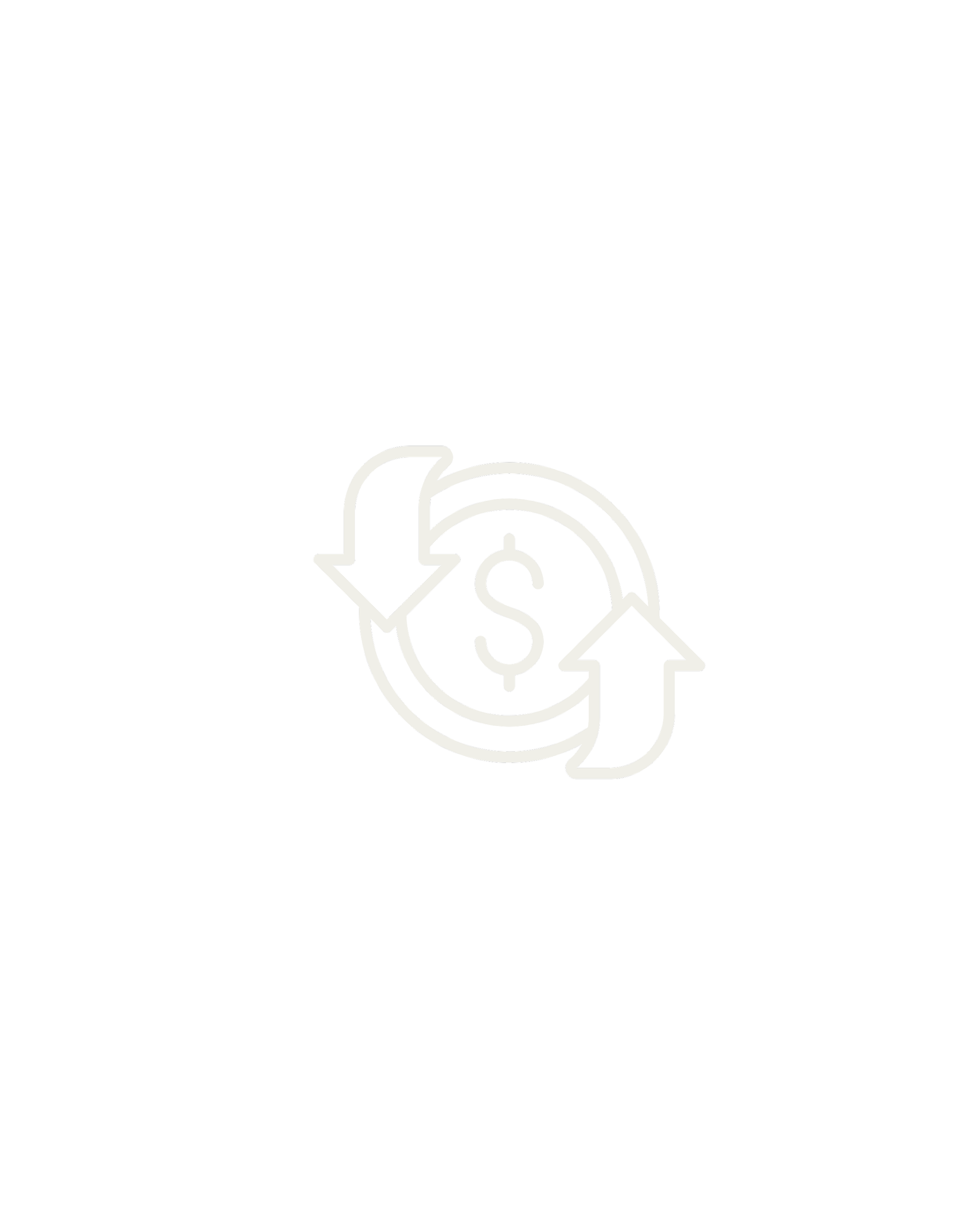 A digital illustration of a dollar sign surrounded by circular arrows, representing financial recycling or money flow.