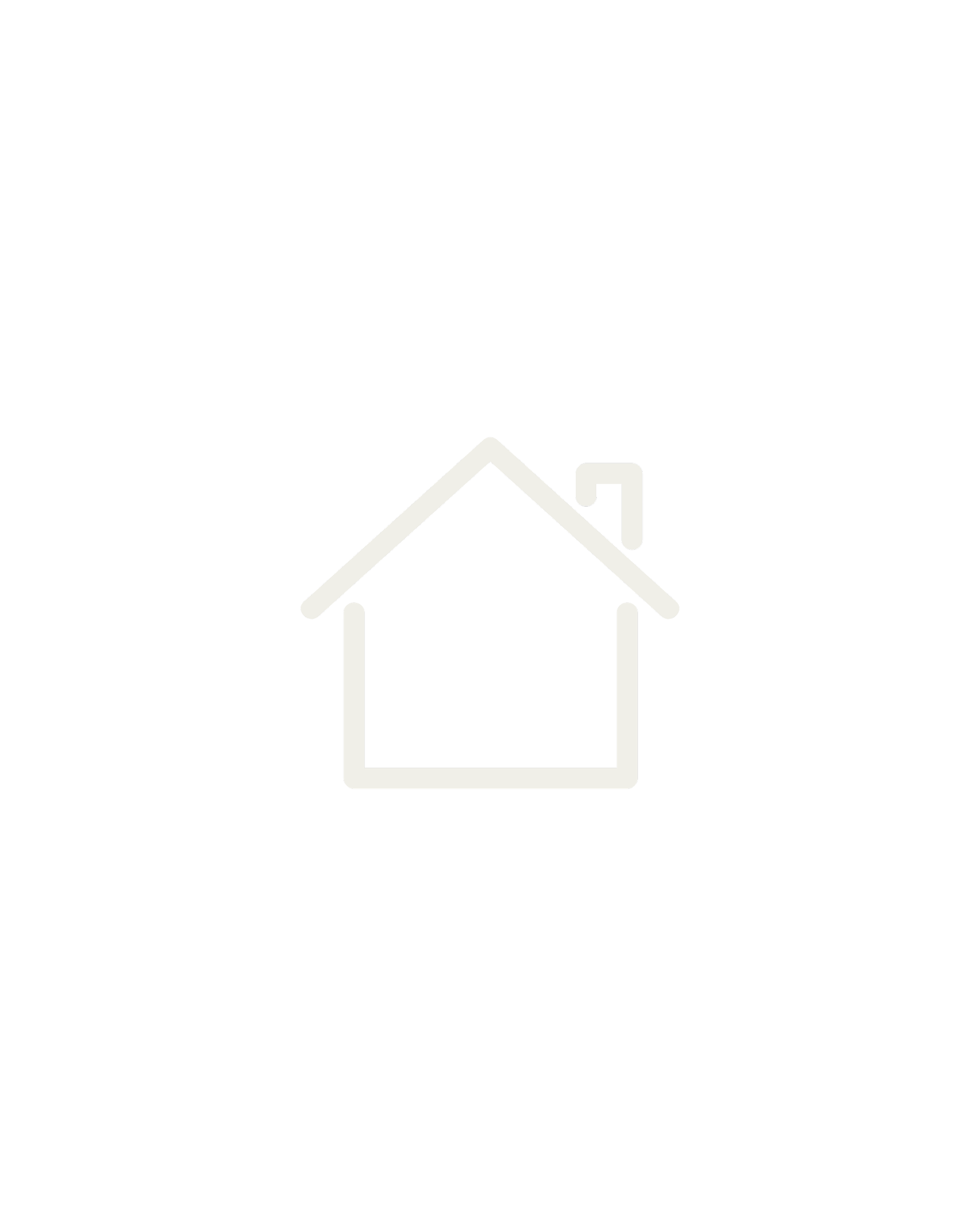 Simple black house icon with white outline and chimney on a black background.