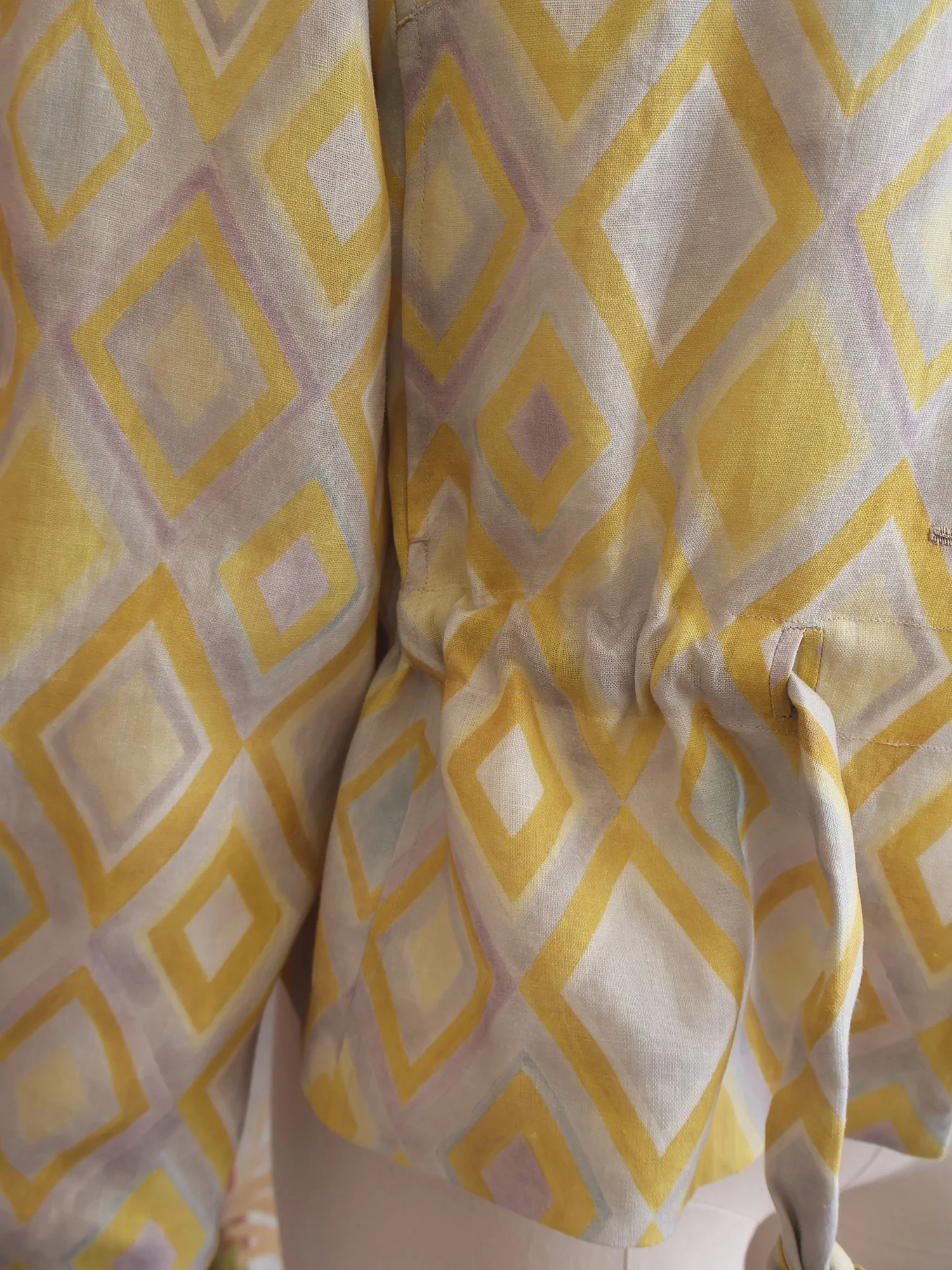 Linen vest hand-painted print Ellen van Engelen
