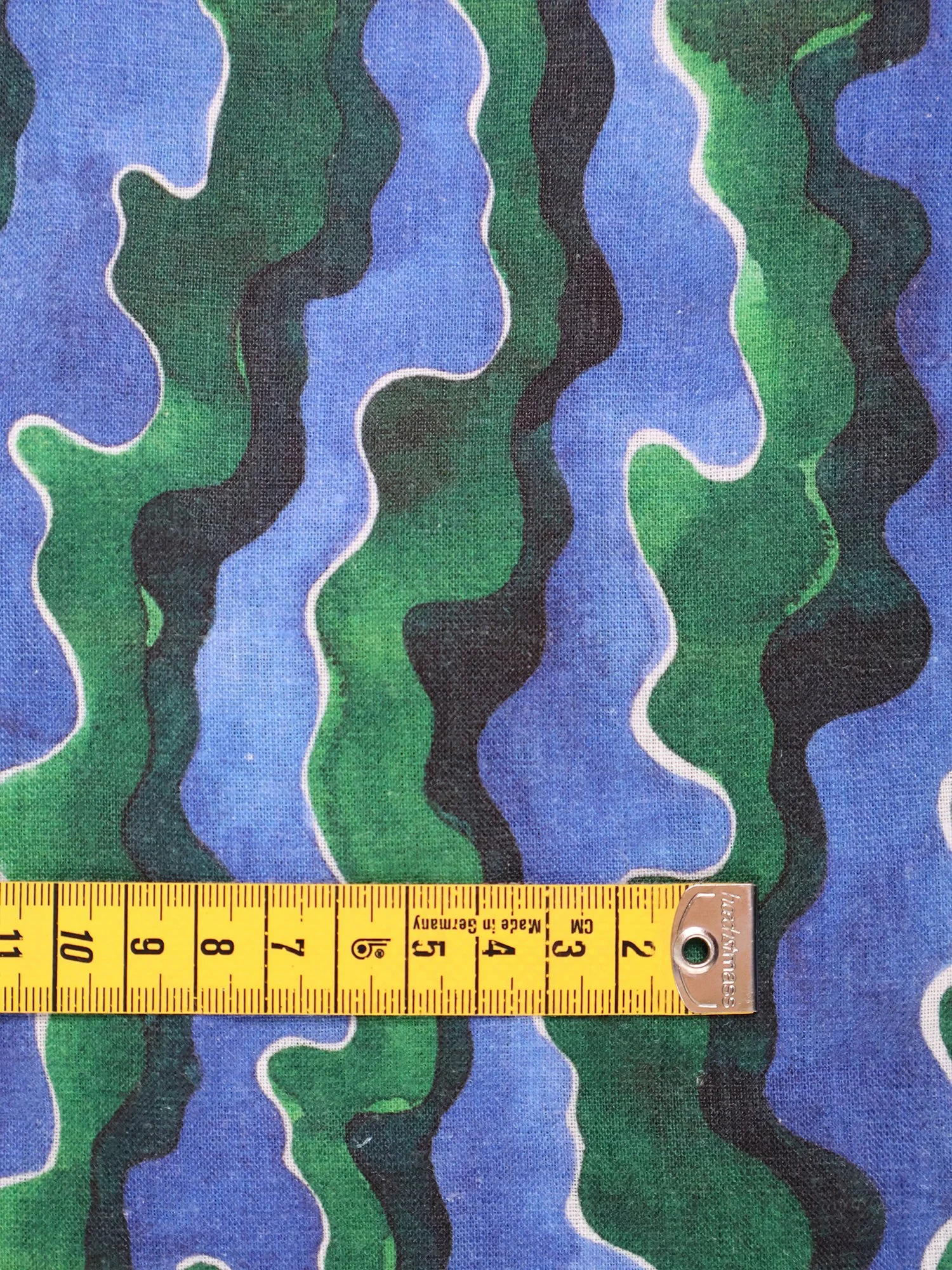 linen fabric hand-painted print Seafoam Ellen van Engelen