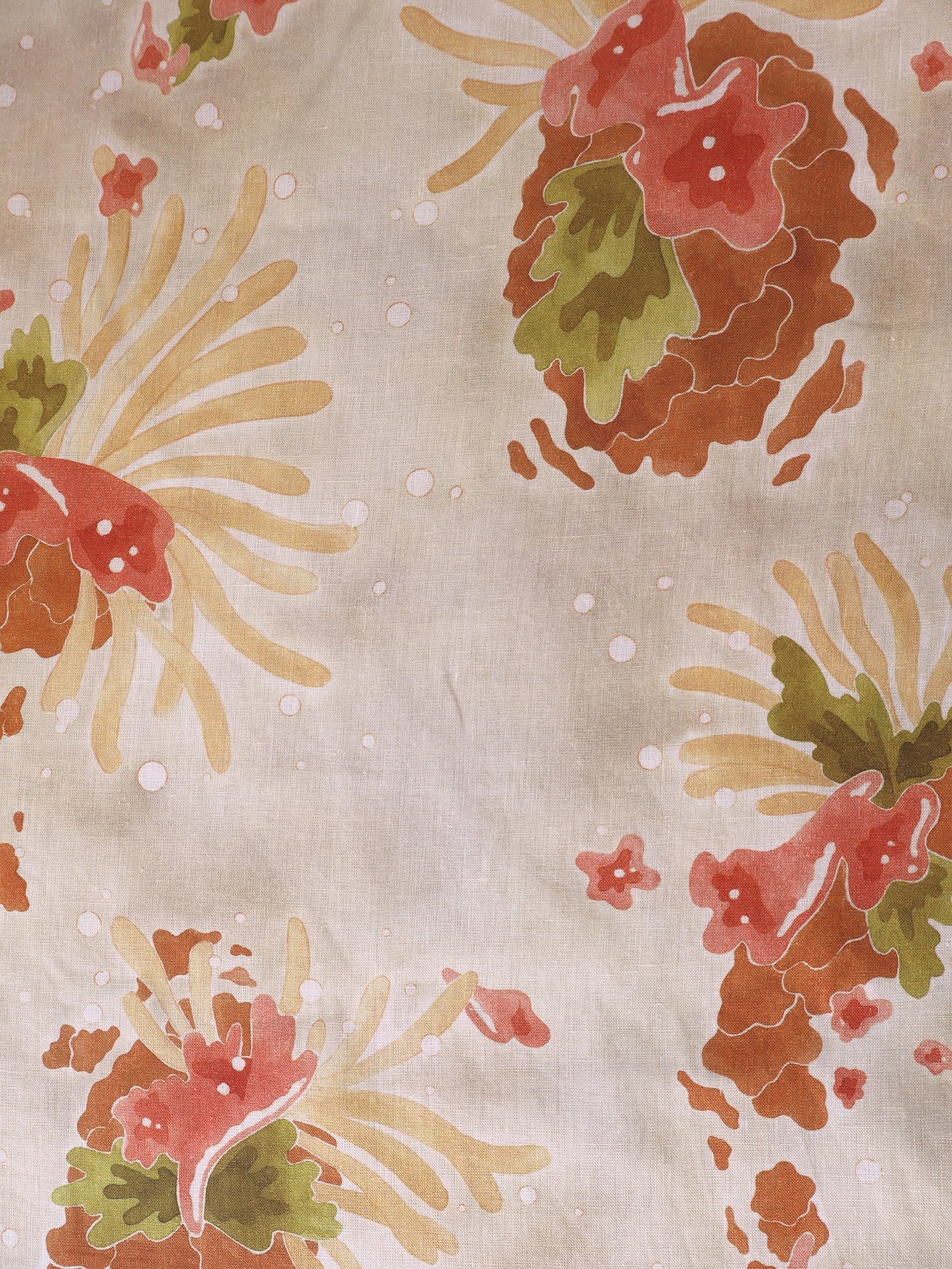 linen fabric hand-painted print Floral Islands Ellen van Engelen